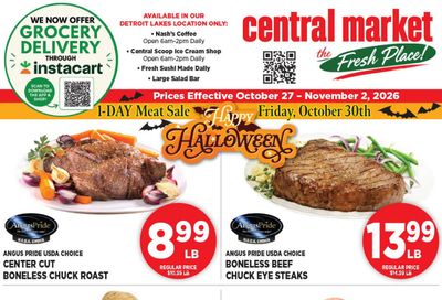 Central Market Weekly Ad October 27 - November 2, 2026