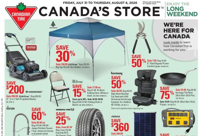 Canadian Tire (ON) Flyer July 31 to August 6