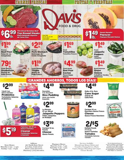 Davis Food & Drug Hispanic Weekly Ad October 28 - November 3, 2026