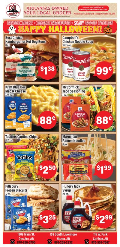 City Market Food Stores Weekly Ad October 28 - November 3, 2026