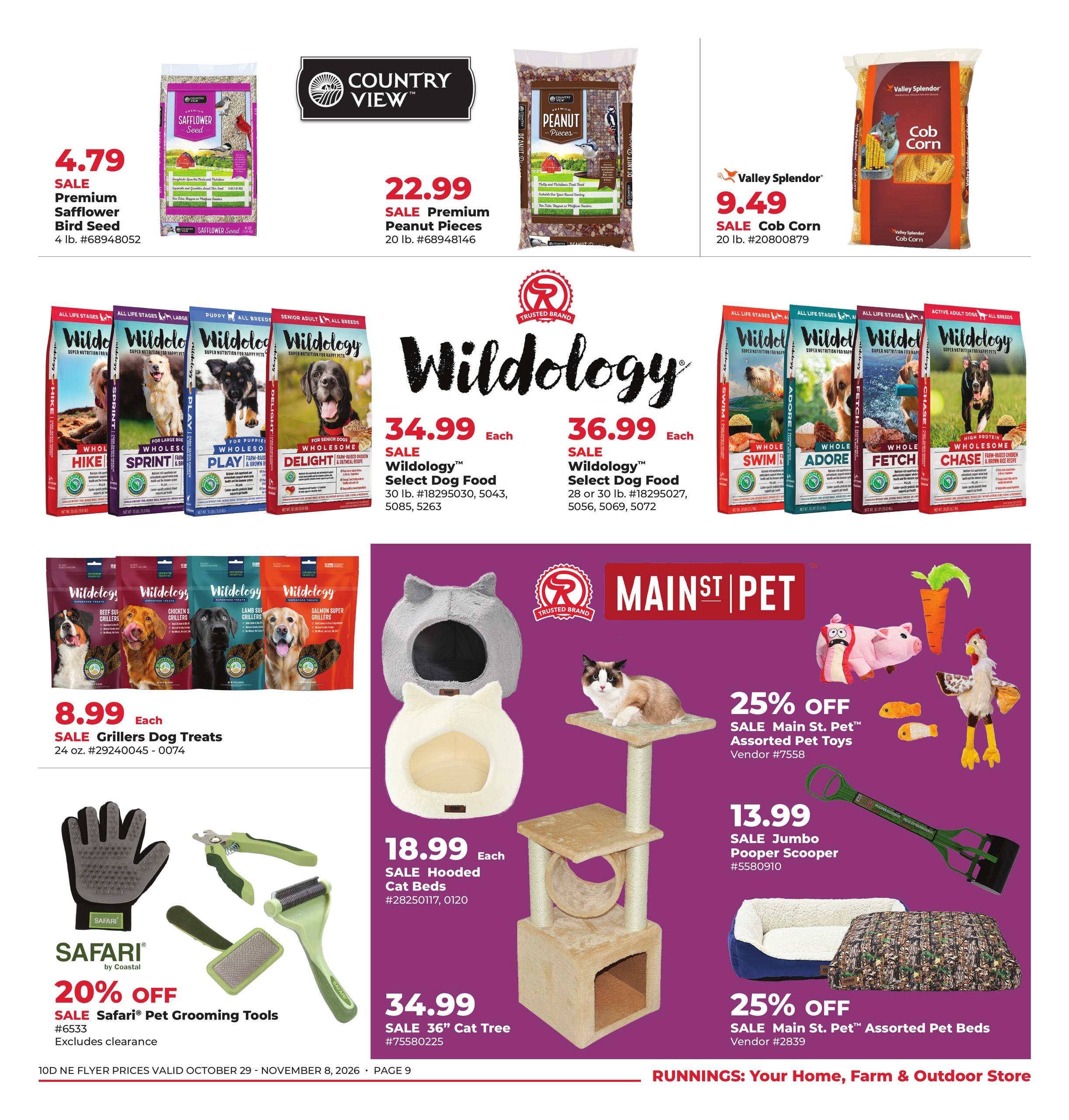 Runnings (Athol Area, MA) Late-Fall Markdowns Weekly Ad October 29 - November 8, 2026
