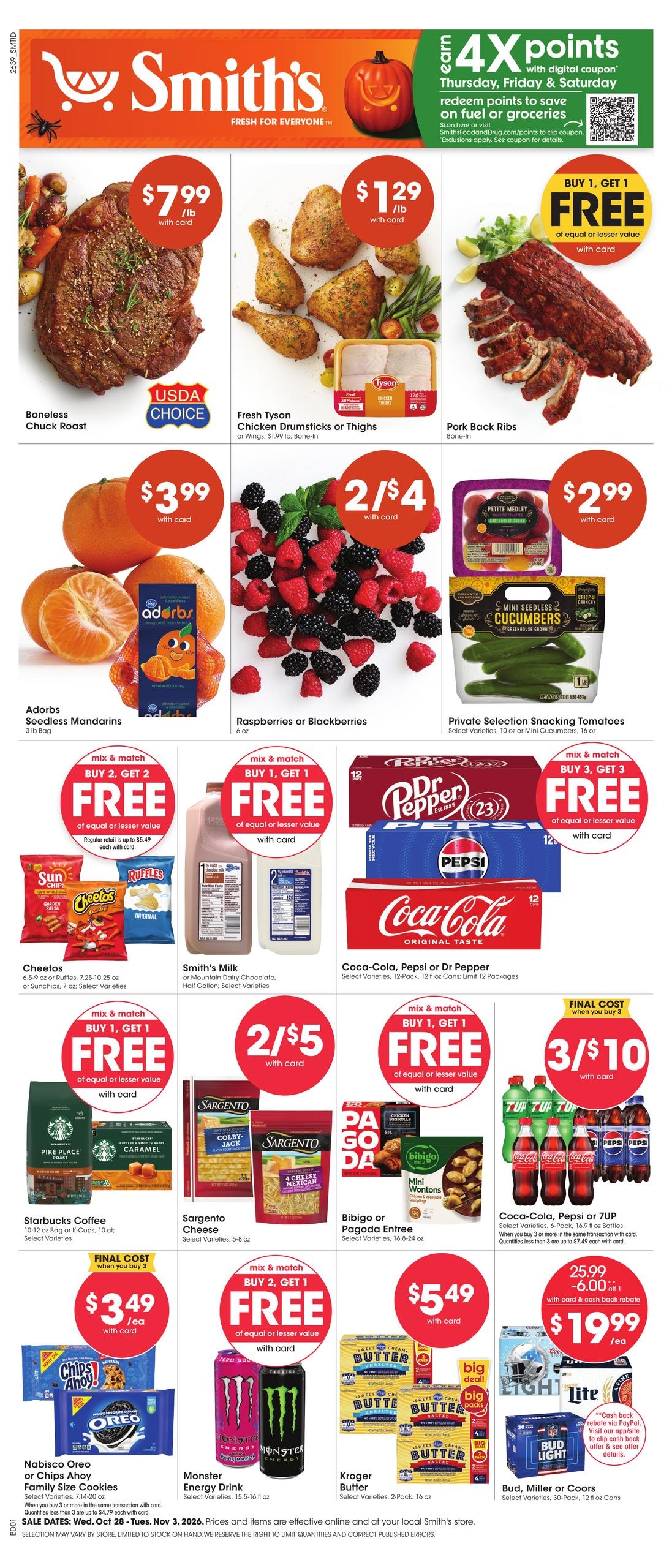 Smith's (Aberdeen-Twin Falls Area, ID) Weekly Ad October 28 - November 3, 2026