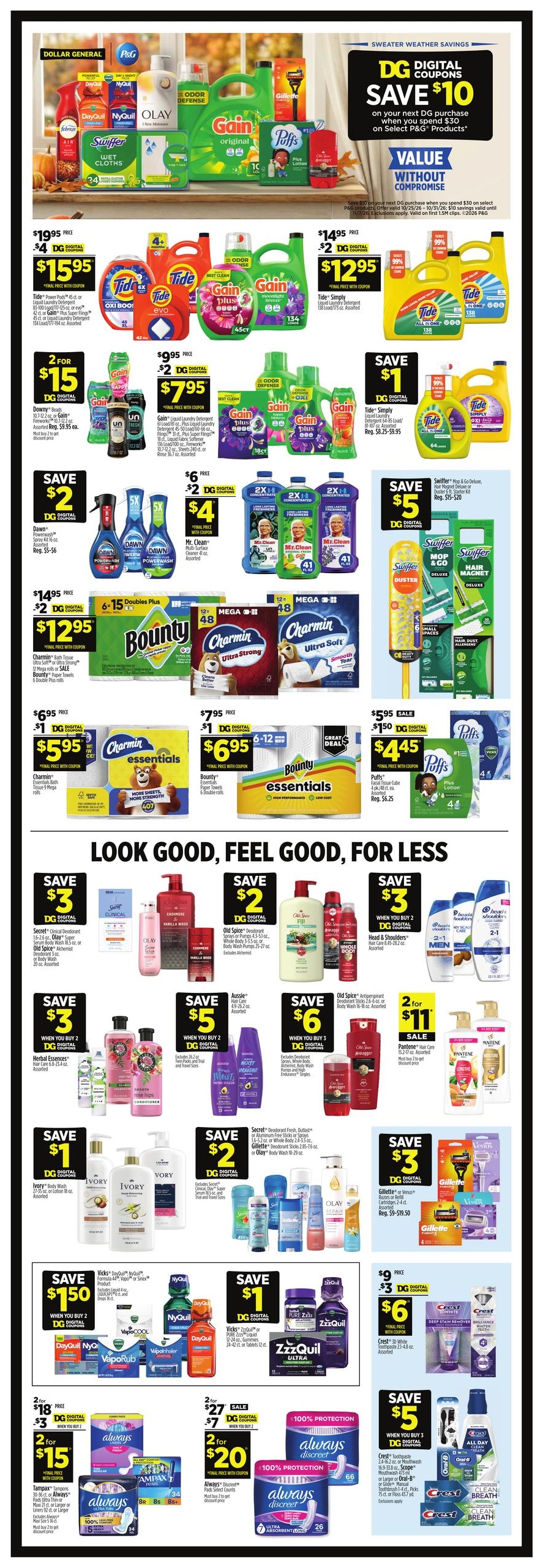 Dollar General (Hatteras Area, NC) Weekly Ad October 25 - 31, 2026