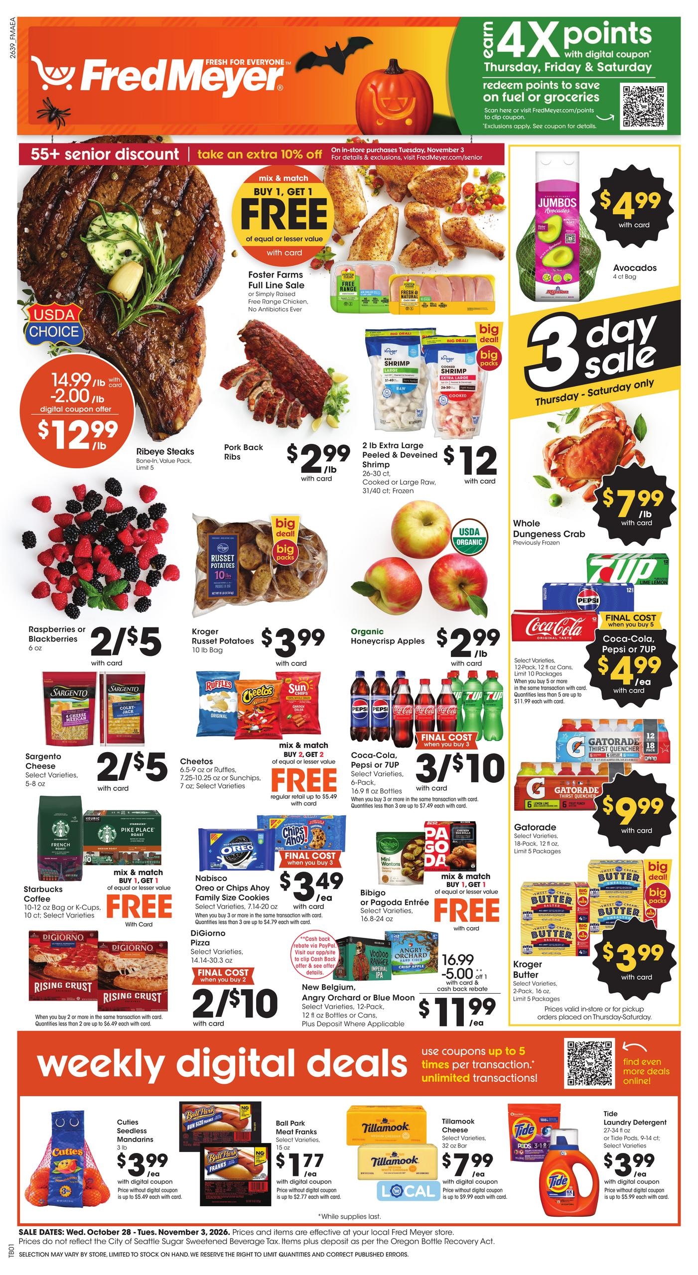 Fred Meyer (Boise Area, ID) Weekly Ad October 28 - November 3, 2026