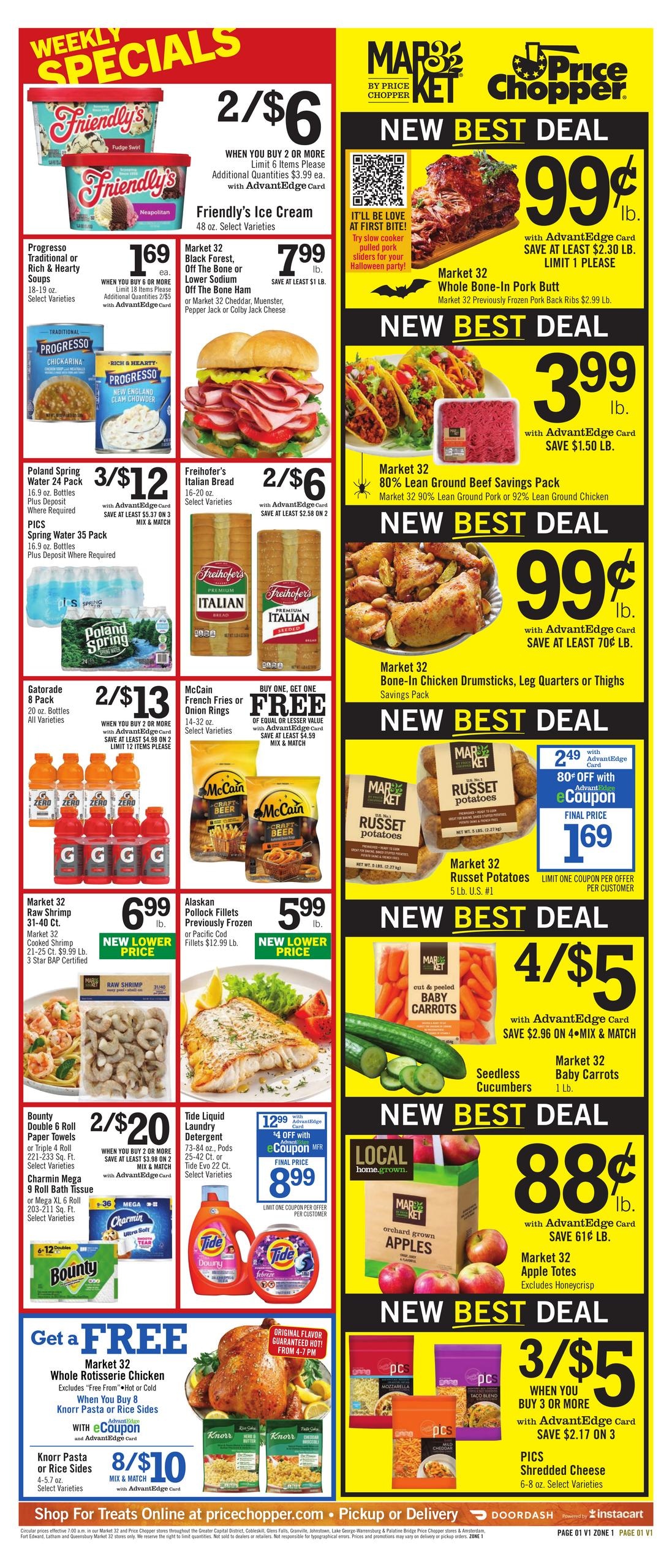 Price Chopper (Albany-Whitehall Area, NY) Weekly Ad October 25 - 31, 2026