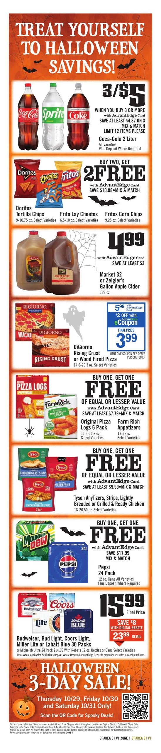 Price Chopper (Albany-Whitehall Area, NY) Weekly Ad October 25 - 31, 2026