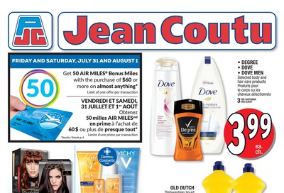 Jean Coutu (NB) Flyer July 31 to August 6