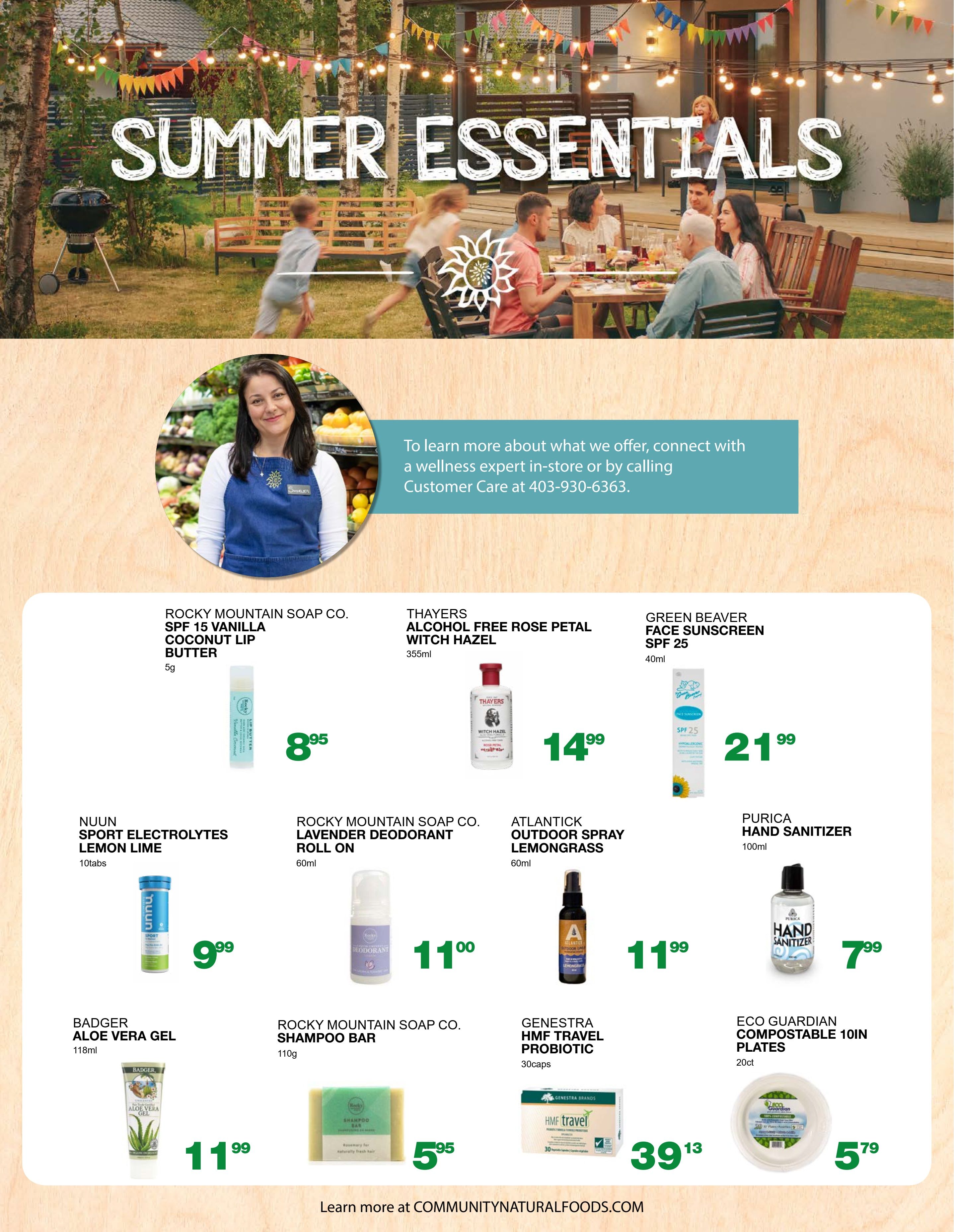 Community Natural Foods Flyer July 29 to August 4