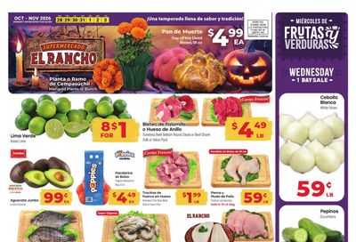 El Rancho Supermercado (Odessa Area, TX) Weekly Ad October 28 - November 3, 2026