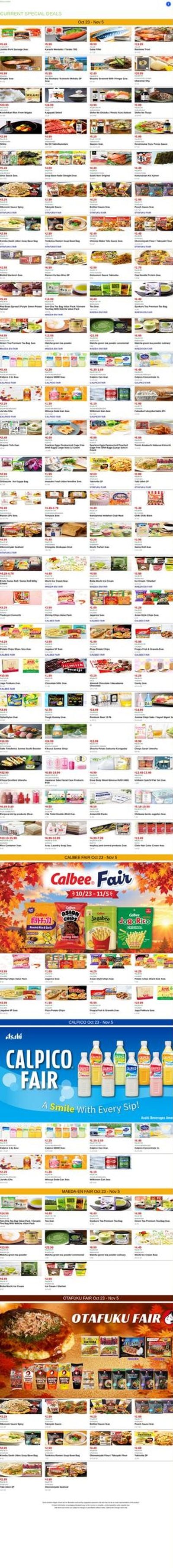 Mitsuwa Marketplace Weekly Ad November 14 - 14, 2026