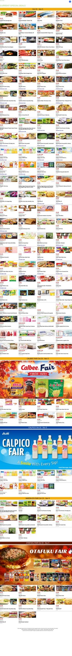 Mitsuwa Marketplace Weekly Ad November 14 - 14, 2026