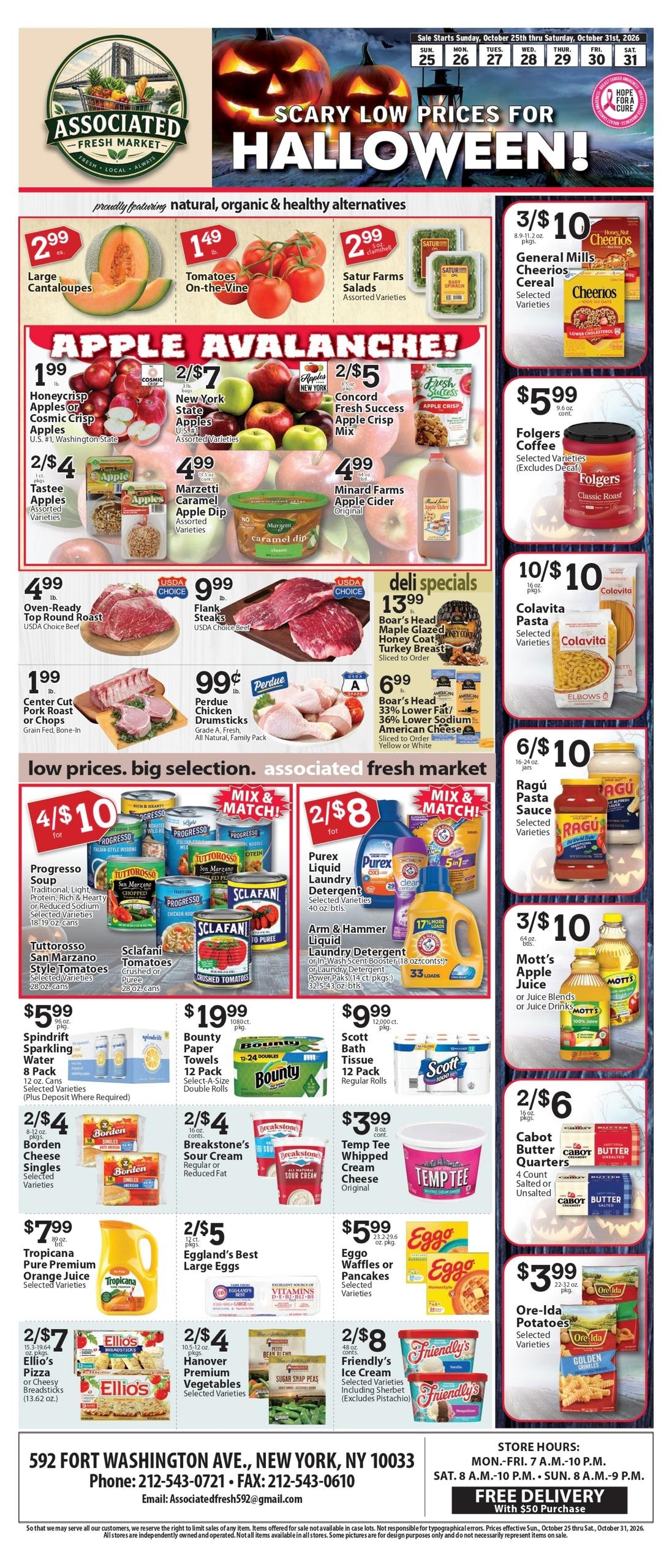 Associated Supermarkets Weekly Ad October 25 - 31, 2026