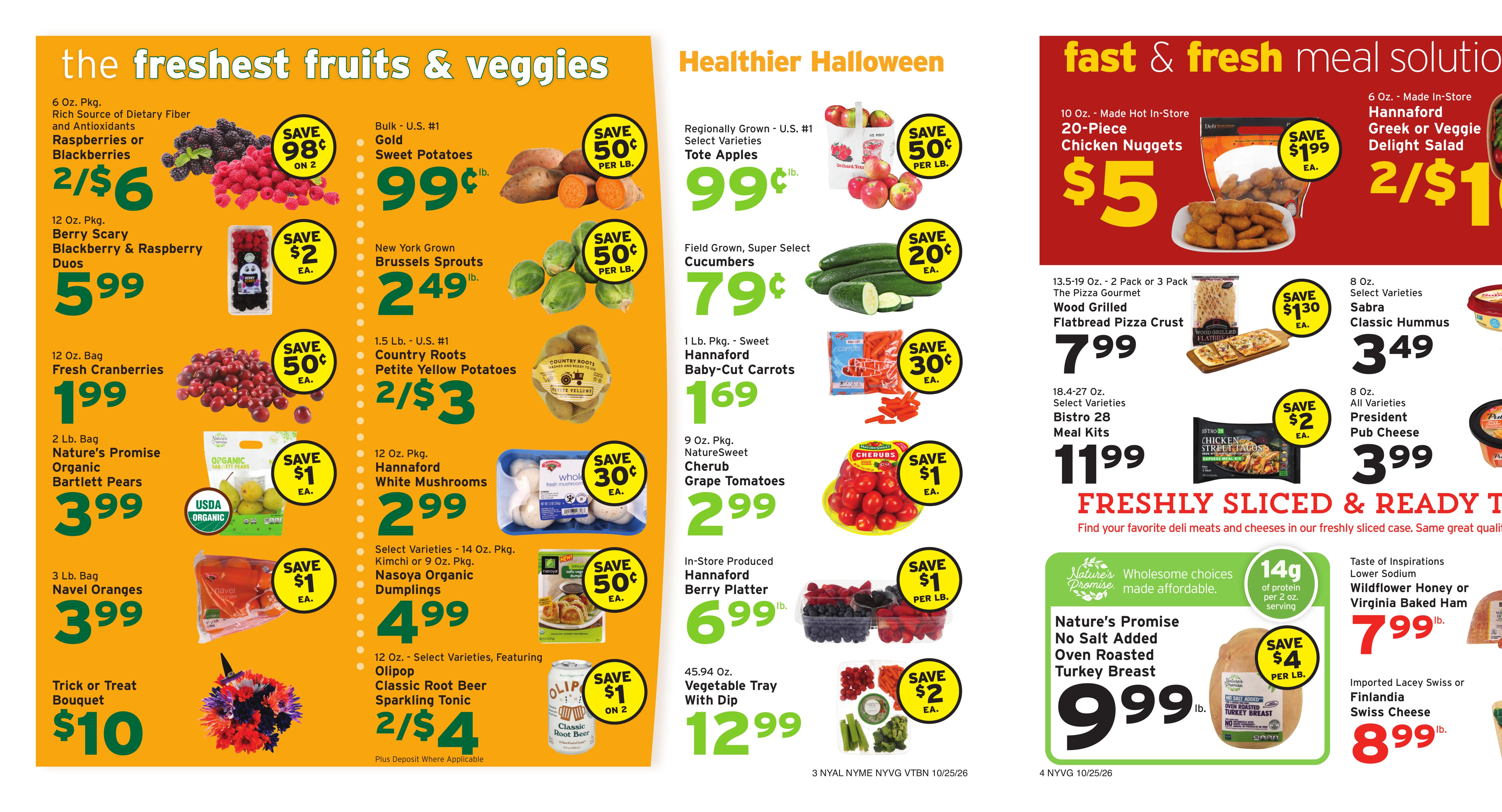 Hannaford (Clintondale Area, NY) Week 44 Flyer for Flipp Weekly Ad October 25 - 31, 2026