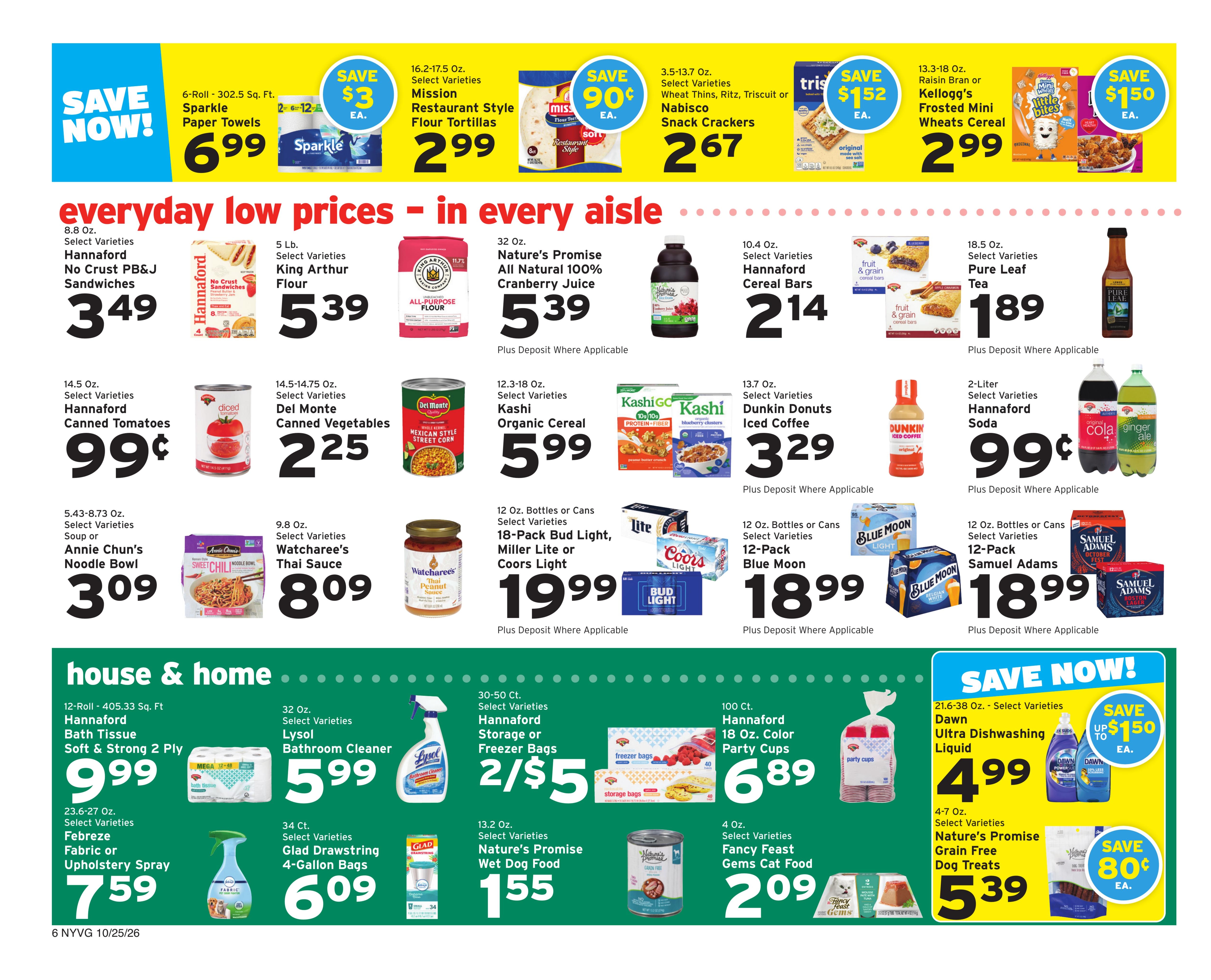 Hannaford (Clintondale Area, NY) Week 44 Flyer for Flipp Weekly Ad October 25 - 31, 2026