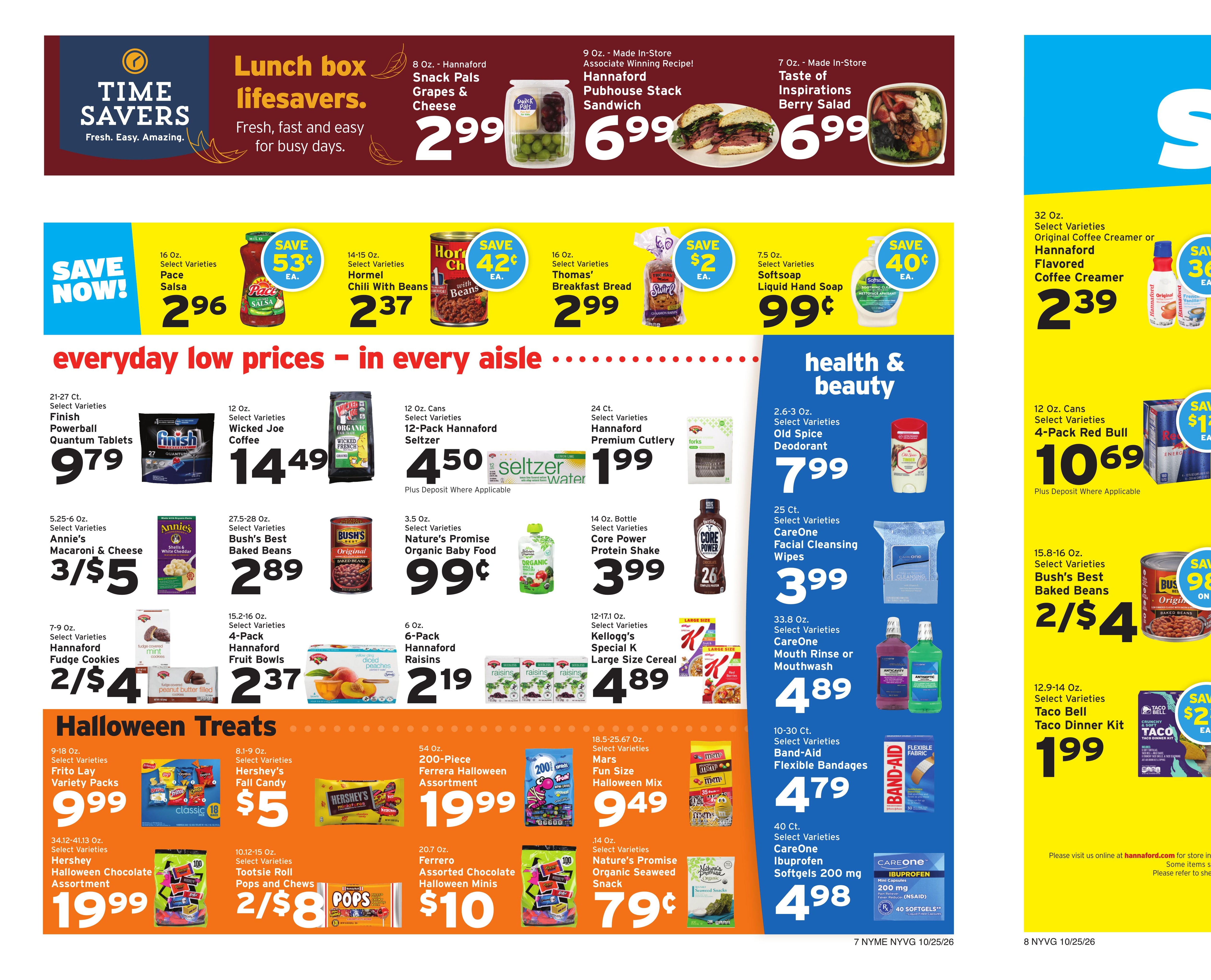 Hannaford (Clintondale Area, NY) Week 44 Flyer for Flipp Weekly Ad October 25 - 31, 2026