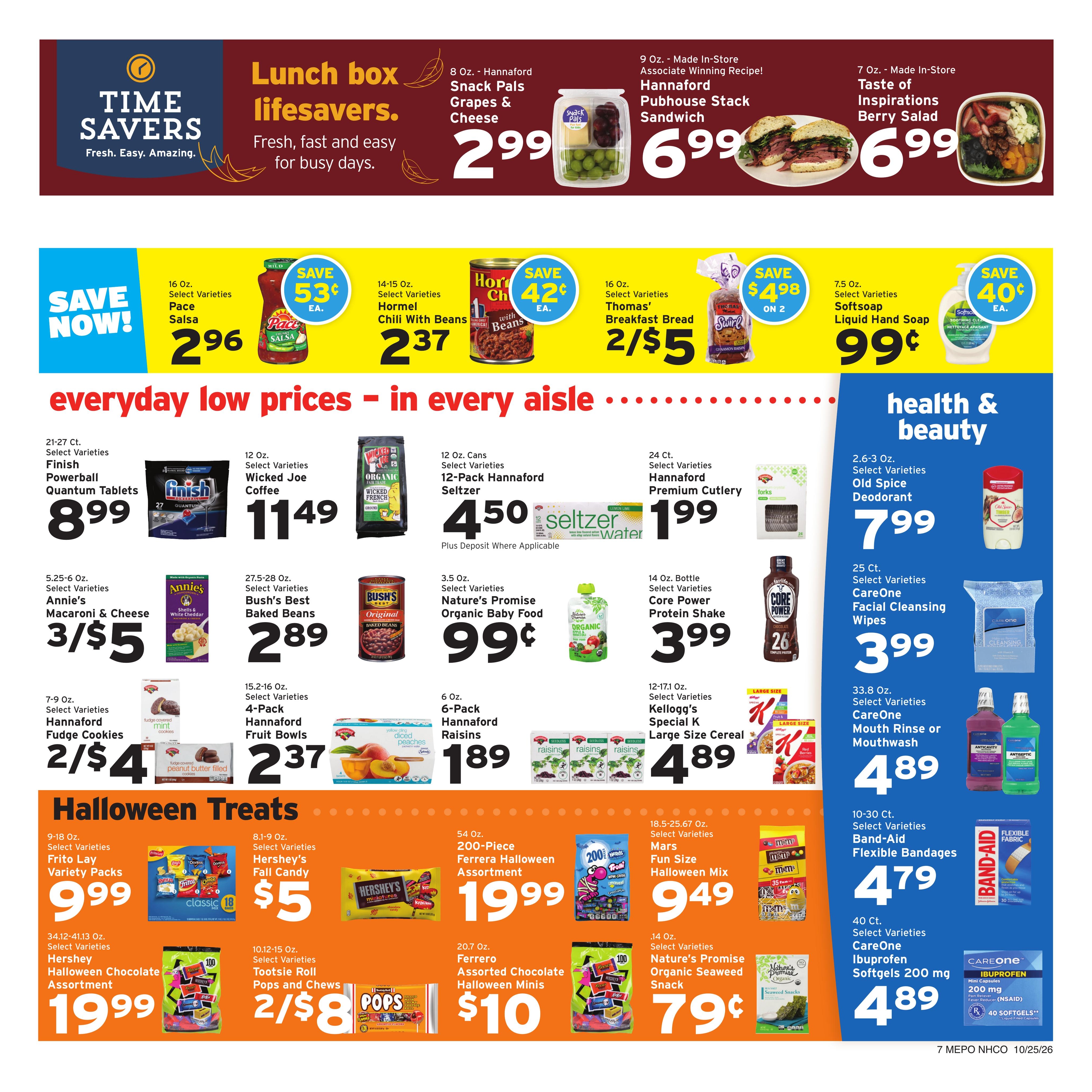 Hannaford (Cape Elizabeth Area, ME) Week 44 Flyer for Flipp Weekly Ad October 25 - 31, 2026