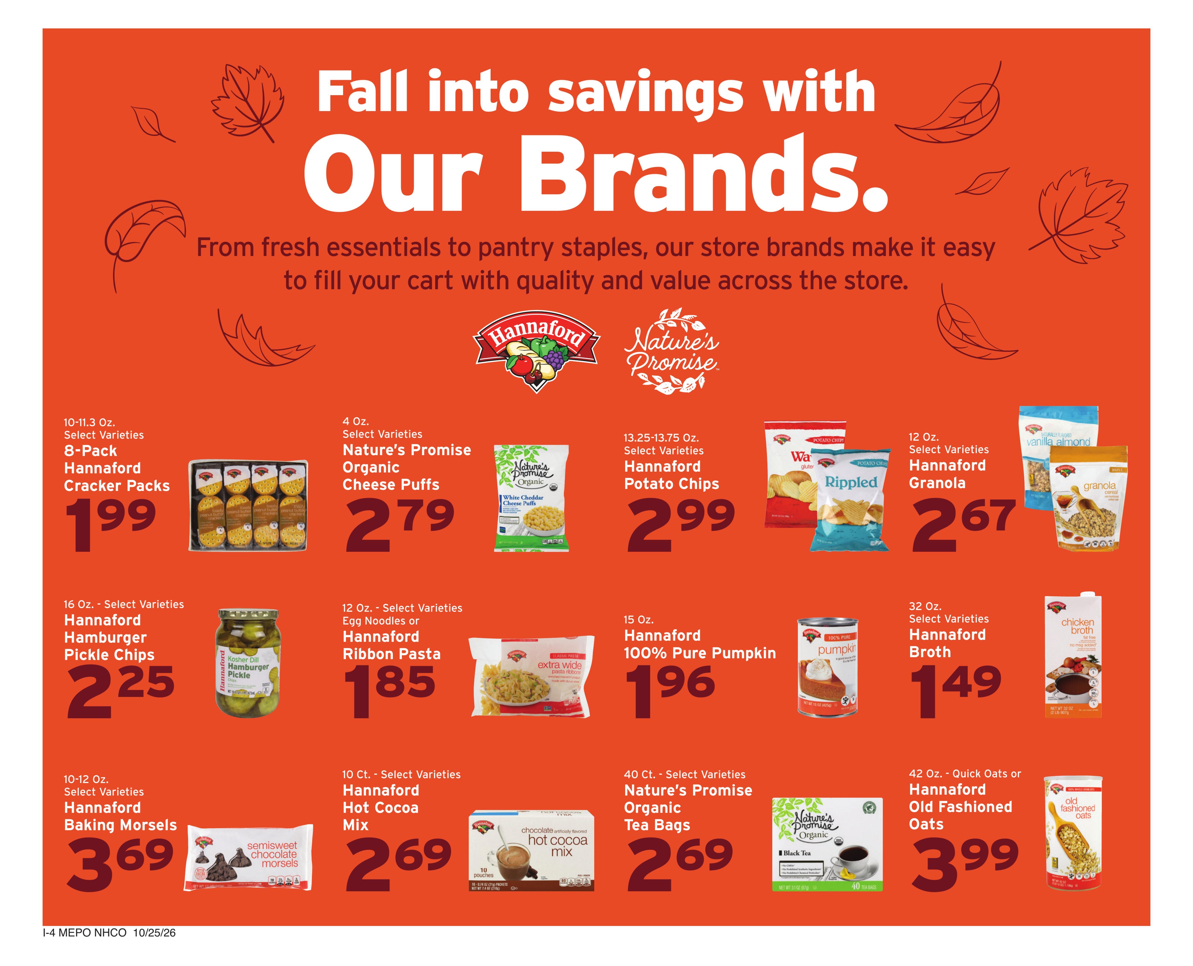 Hannaford (Cape Elizabeth Area, ME) Week 44 Flyer for Flipp Weekly Ad October 25 - 31, 2026
