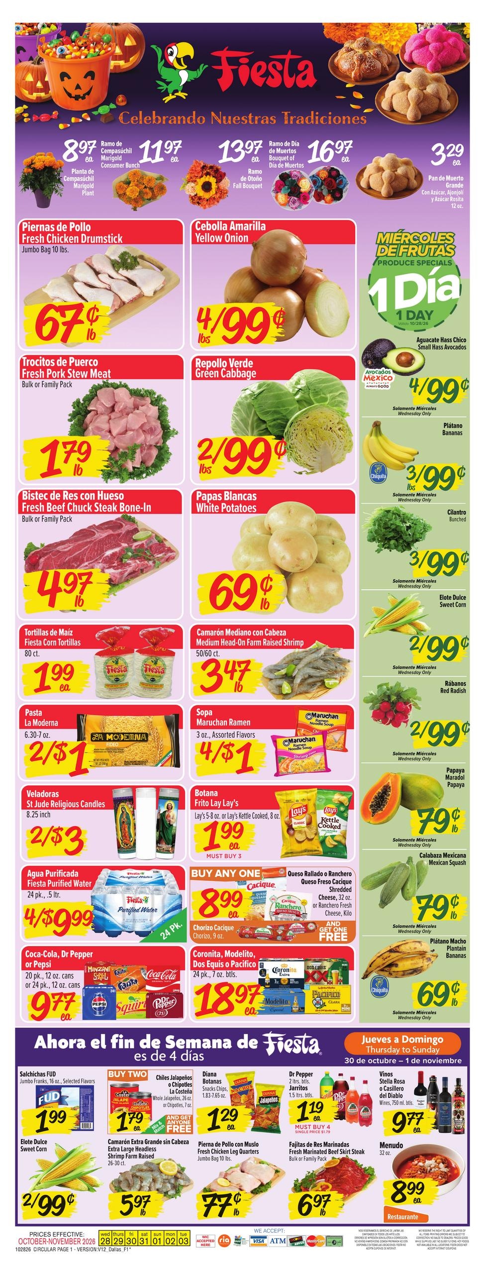 Fiesta Mart (Allen Area, TX) Weekly Ad October 28 - November 3, 2026