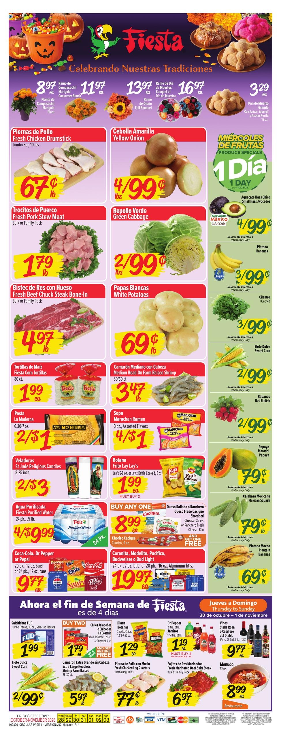 Fiesta Mart (Conroe Area, TX) Weekly Ad October 28 - November 3, 2026