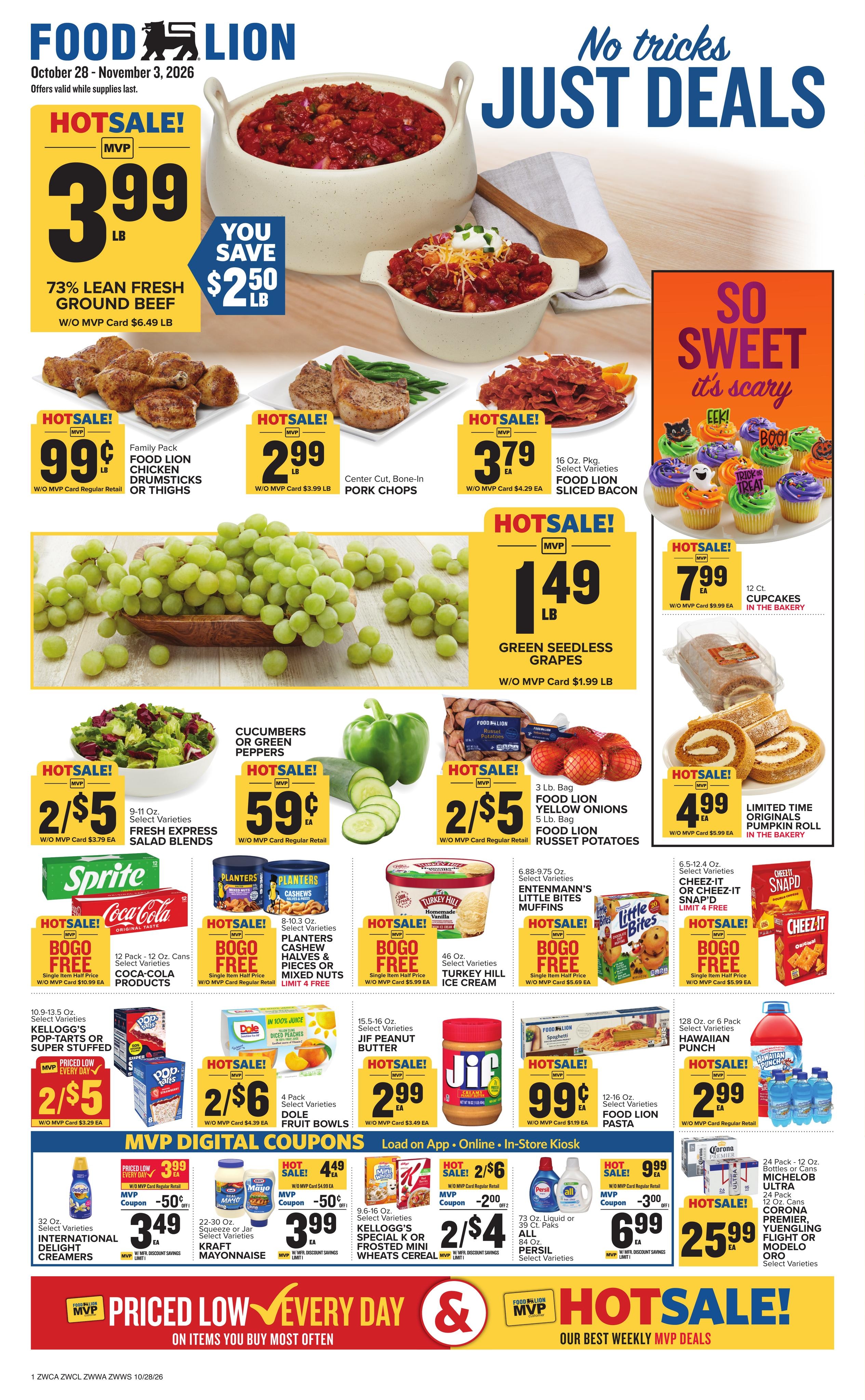 Food Lion (Adrian Area, WV) Weekly Ad October 28 - November 3, 2026