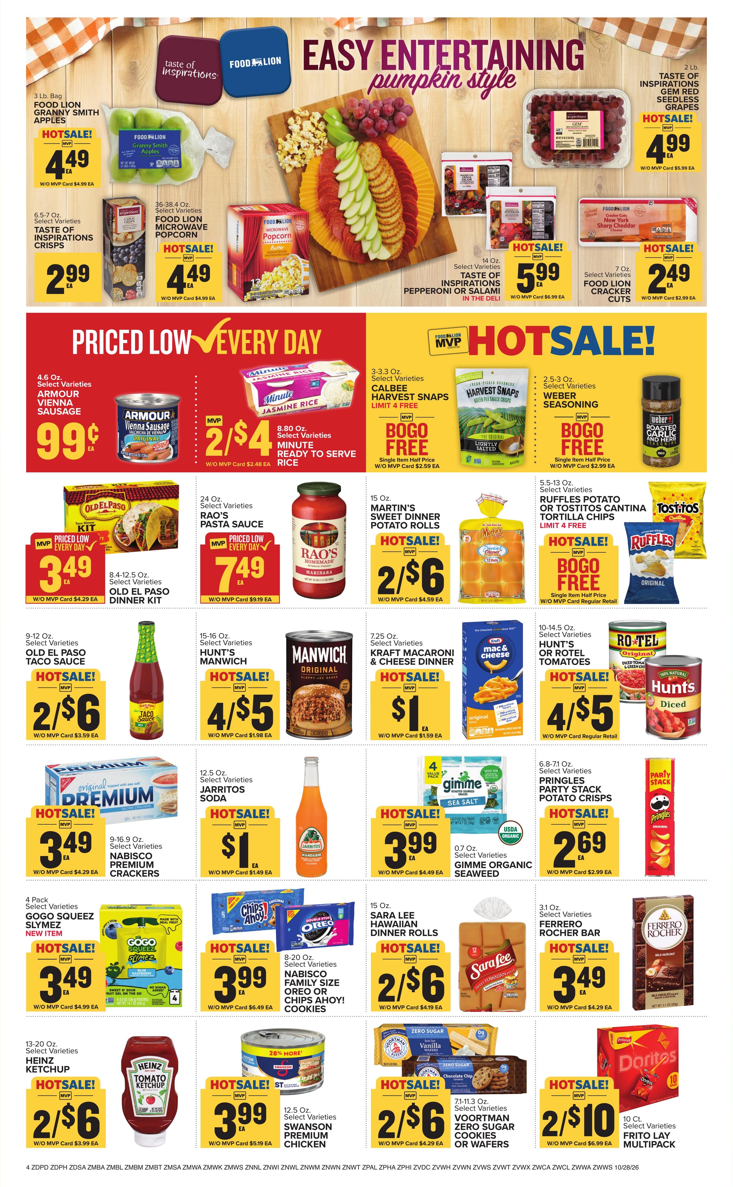 Food Lion (Adrian Area, WV) Weekly Ad October 28 - November 3, 2026