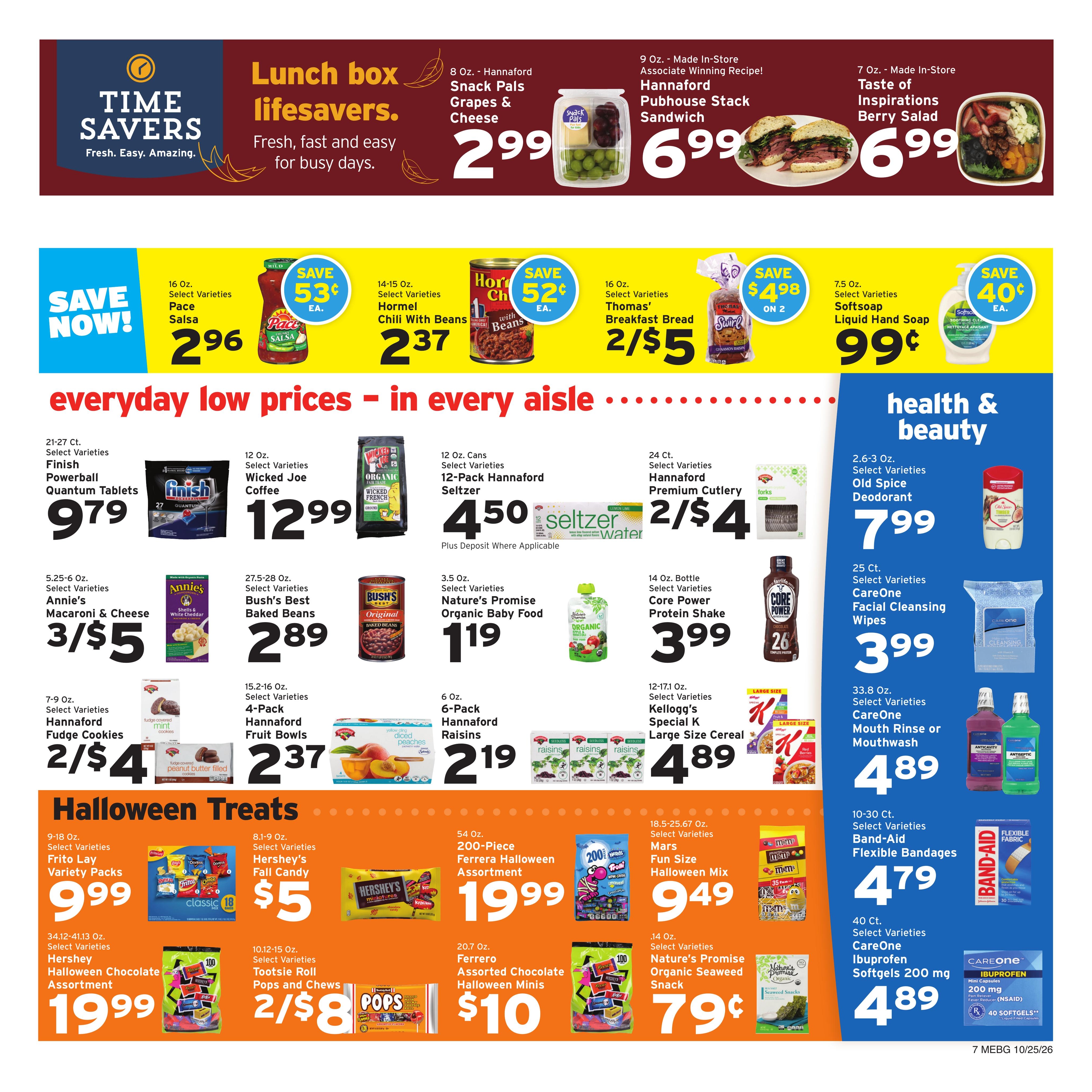 Hannaford (Augusta Area, ME) Week 44 Flyer for Flipp Weekly Ad October 25 - 31, 2026