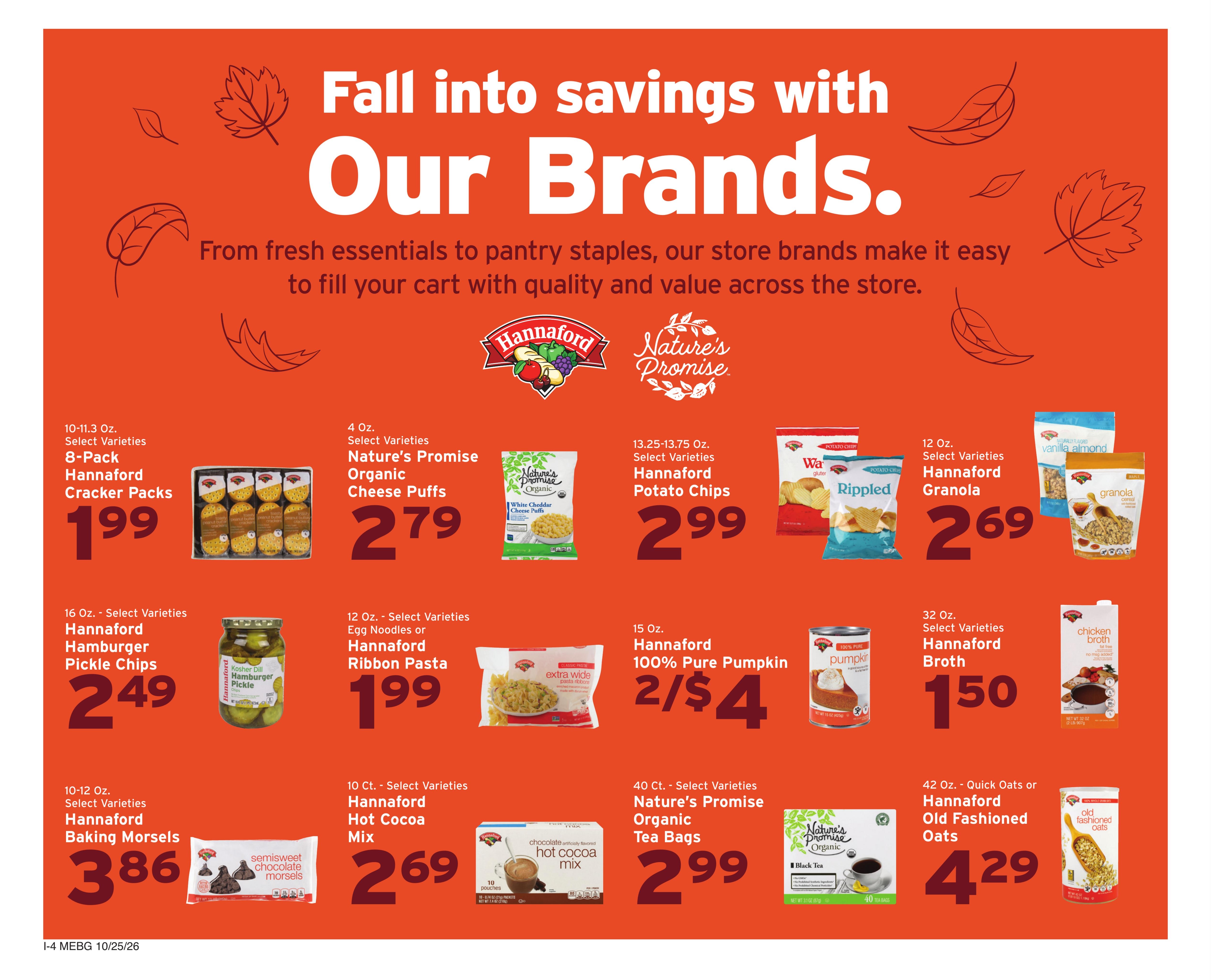Hannaford (Augusta Area, ME) Week 44 Flyer for Flipp Weekly Ad October 25 - 31, 2026