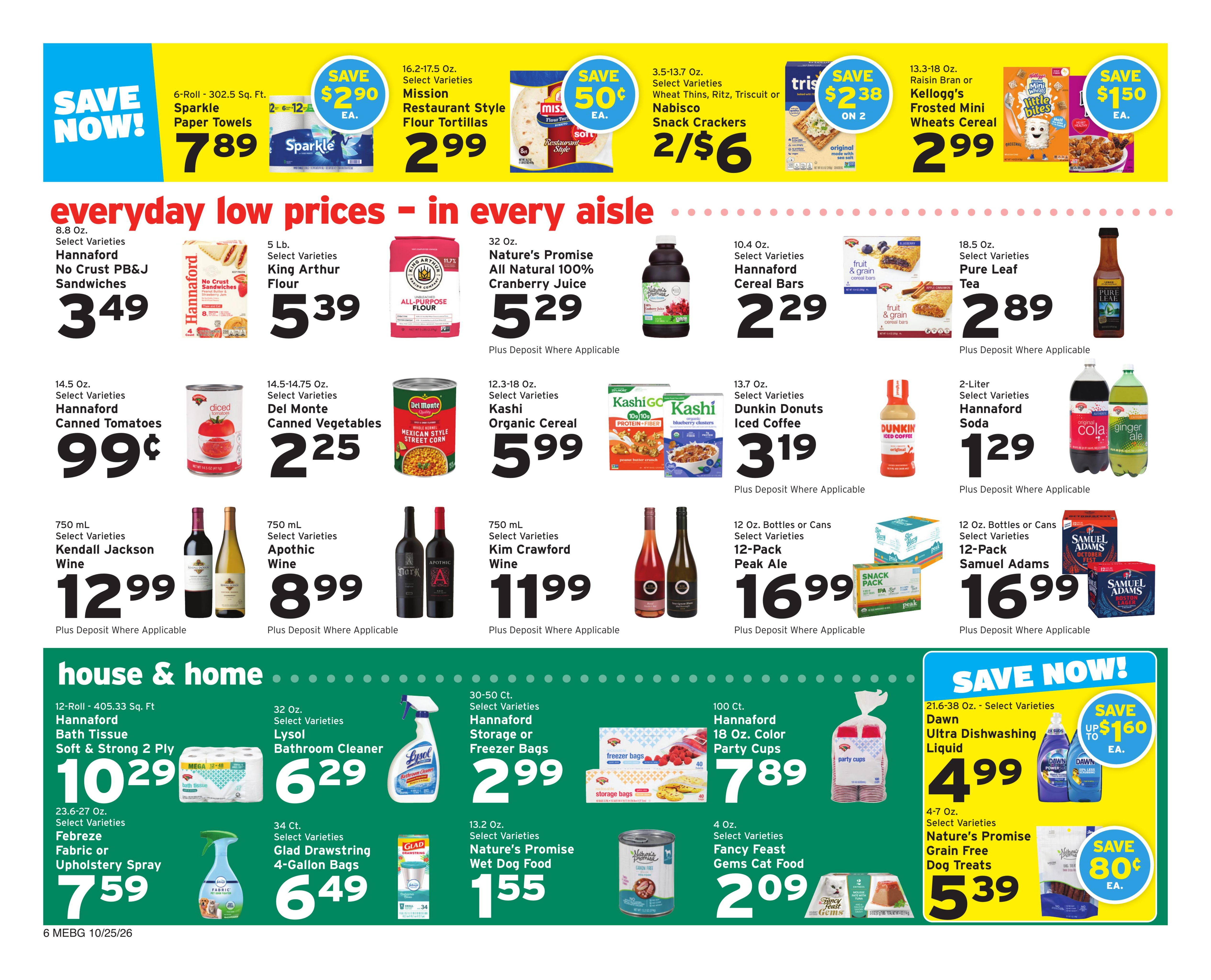 Hannaford (Augusta Area, ME) Week 44 Flyer for Flipp Weekly Ad October 25 - 31, 2026