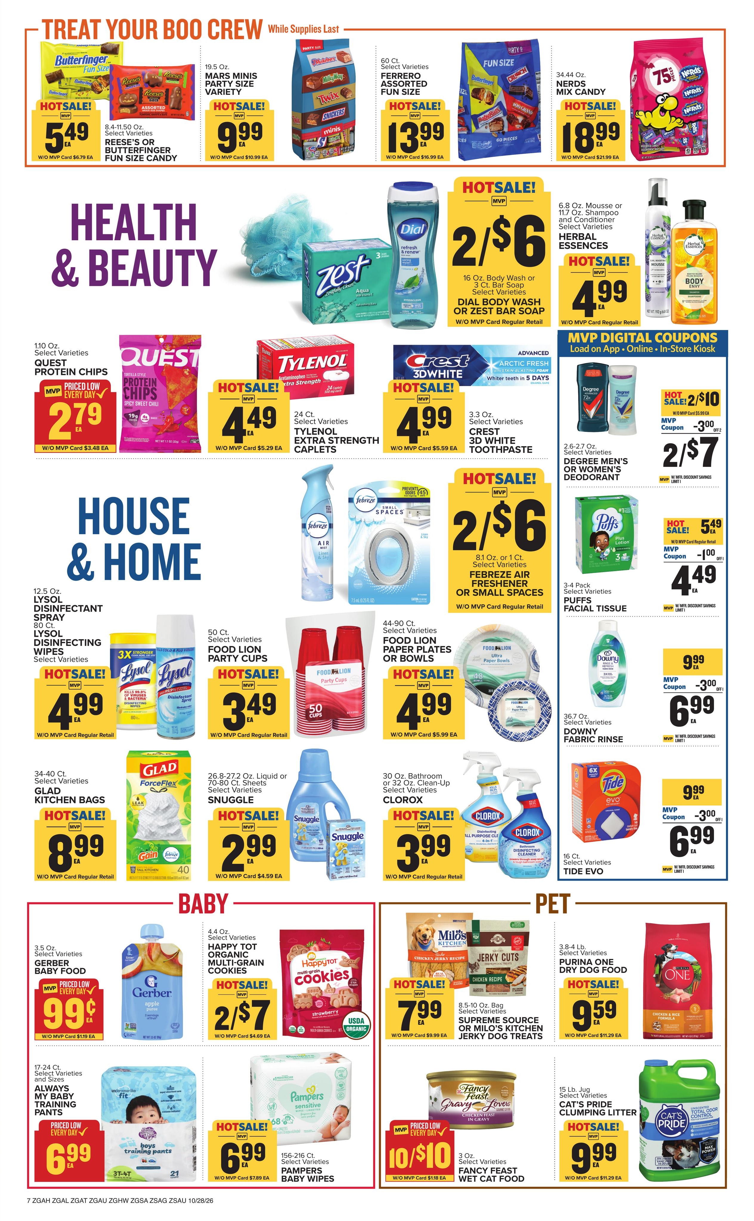 Food Lion (Tallahassee Area, FL) Weekly Ad October 28 - November 3, 2026