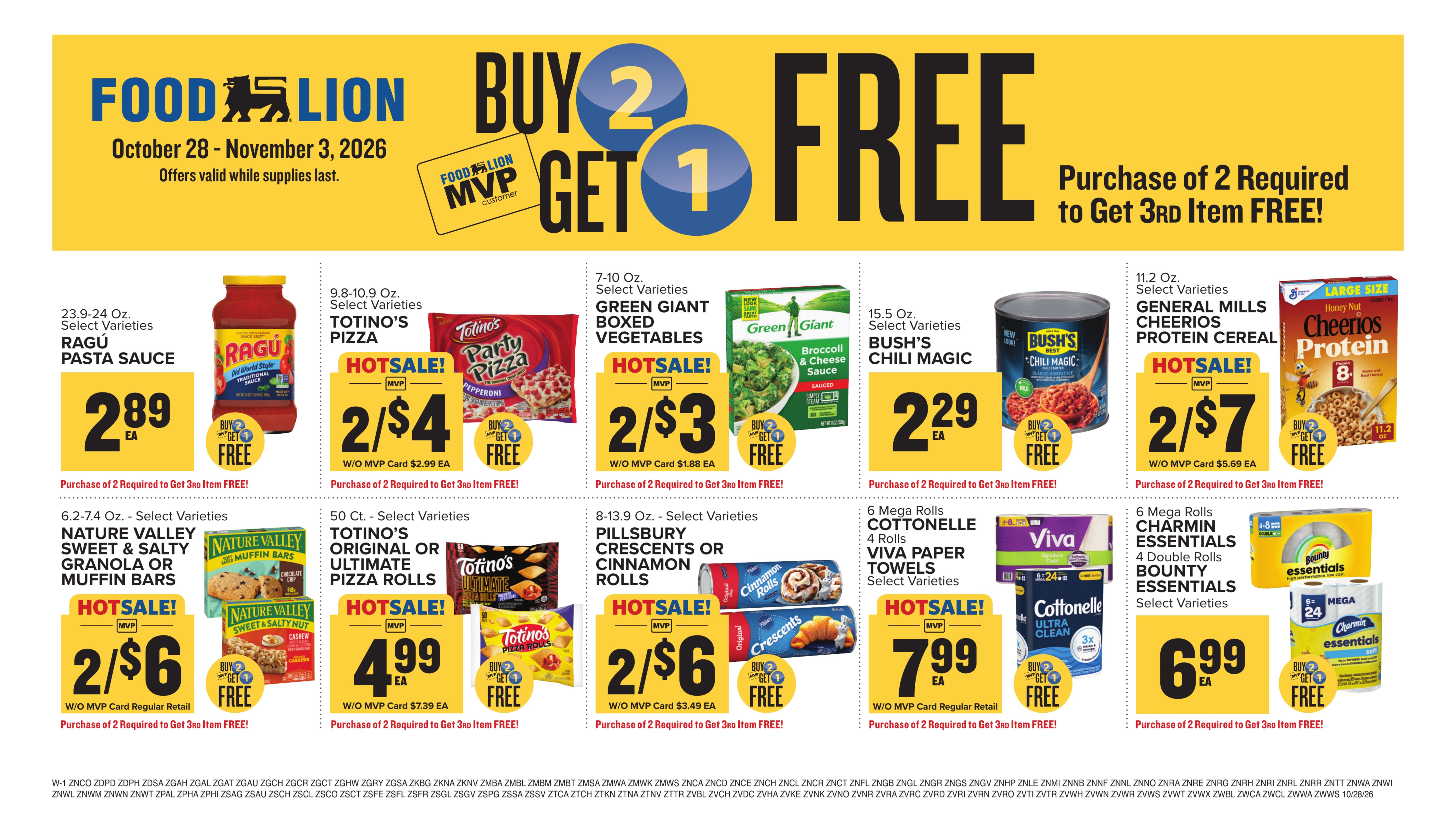 Food Lion (Tallahassee Area, FL) Weekly Ad October 28 - November 3, 2026