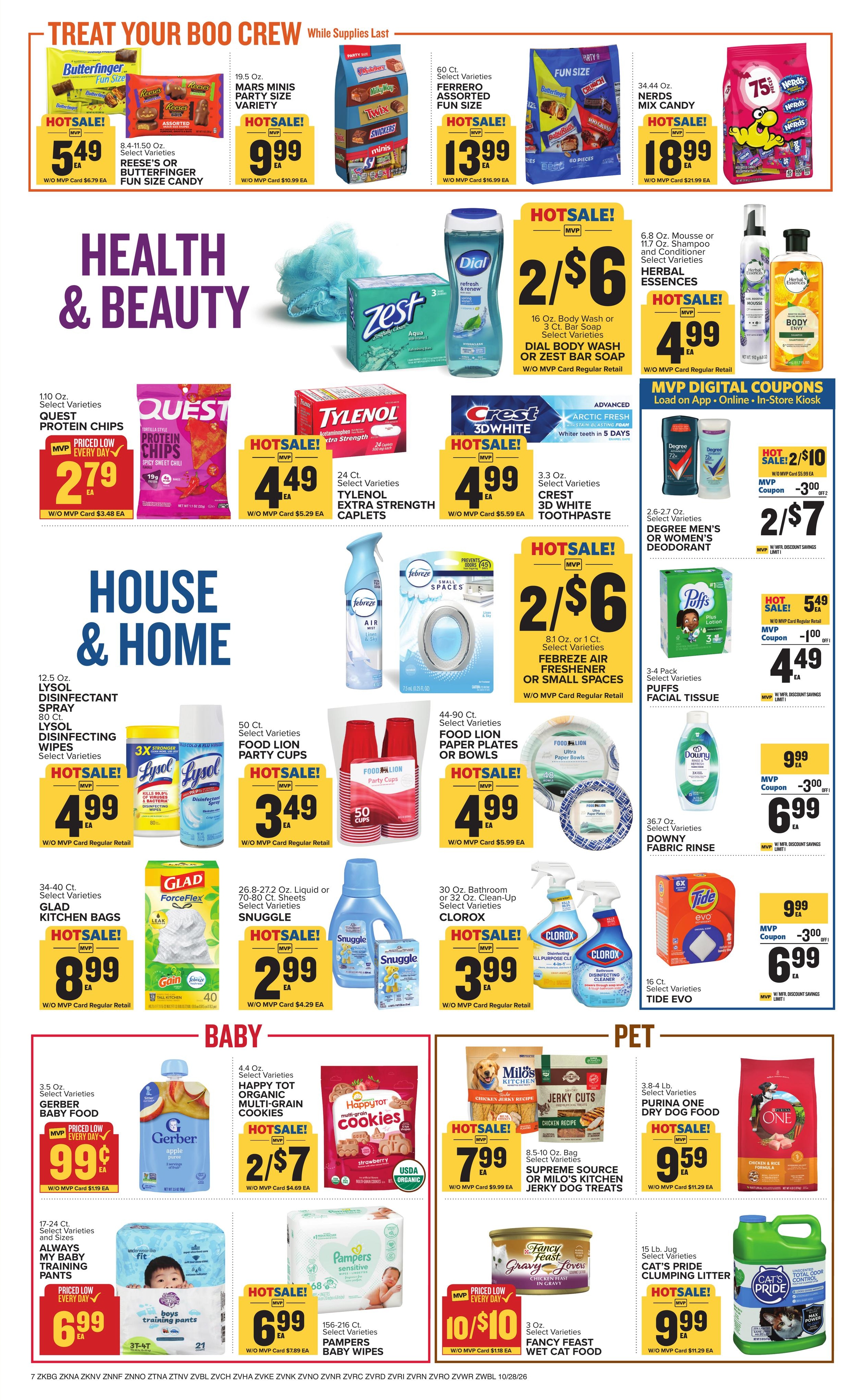 Food Lion (Chesapeake Area, VA) Weekly Ad October 28 - November 3, 2026