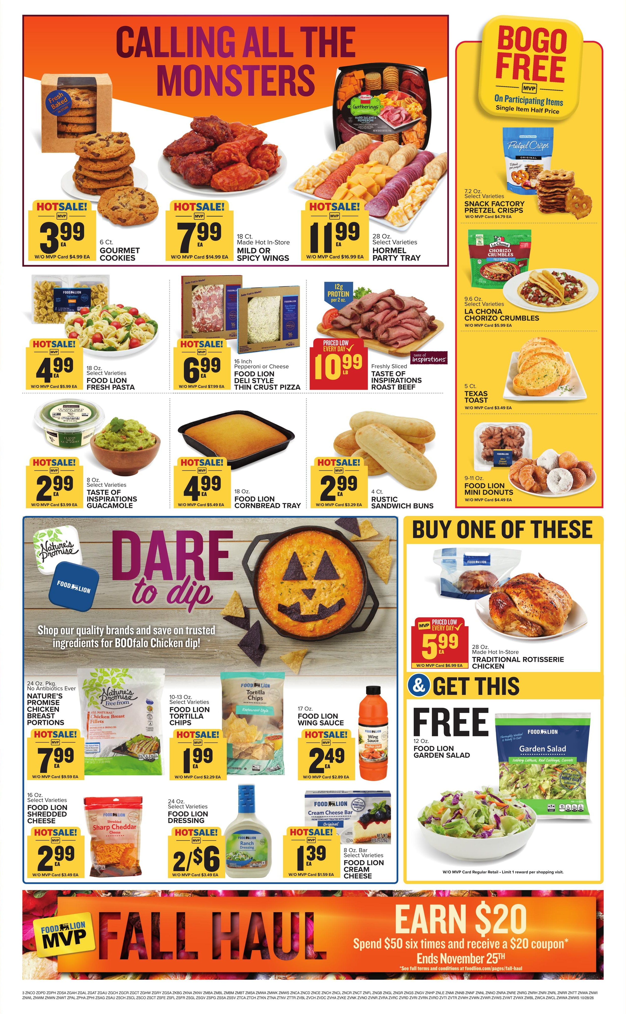Food Lion (Chesapeake Area, VA) Weekly Ad October 28 - November 3, 2026