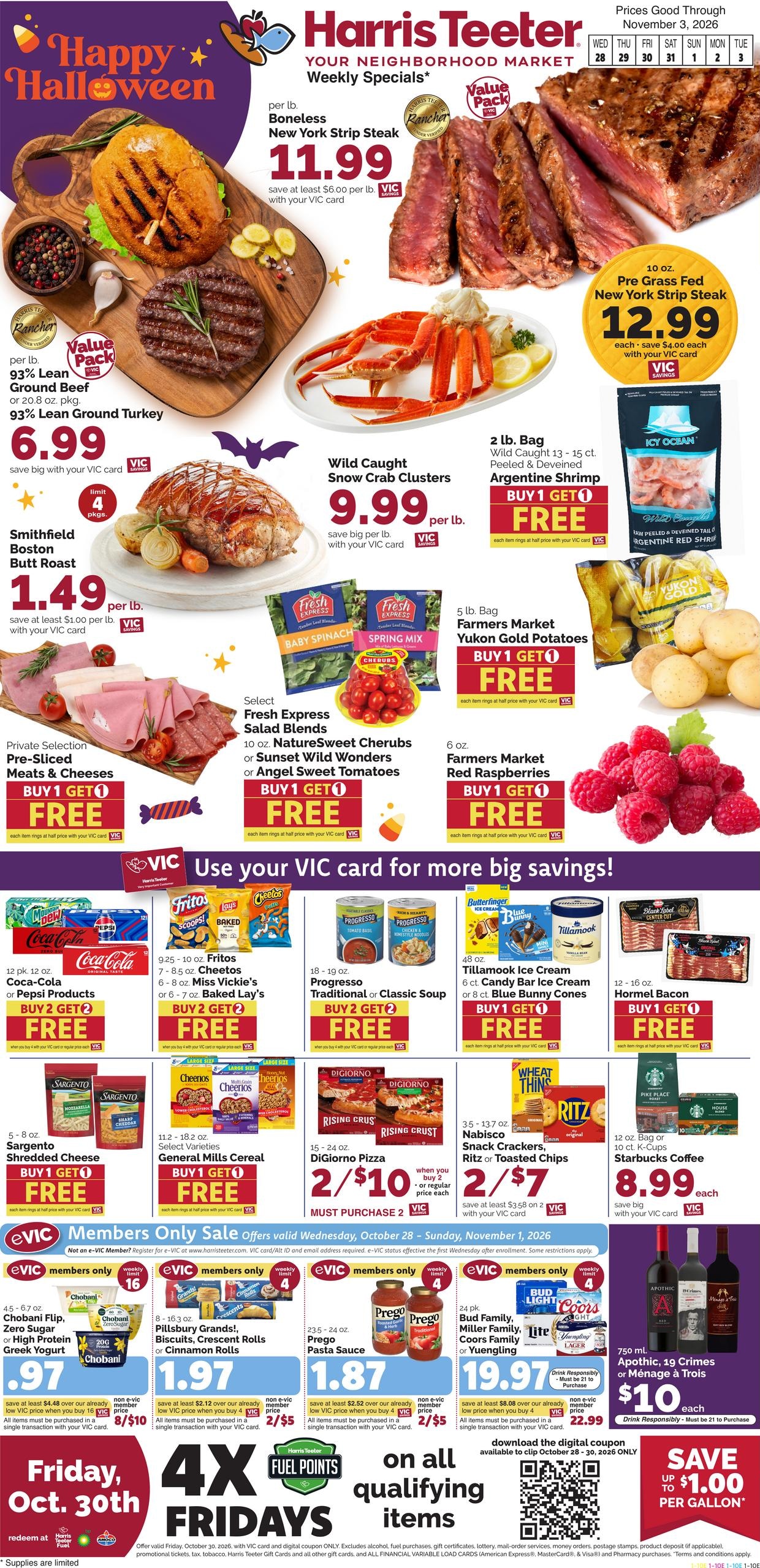 Harris Teeter (Chesapeake Area, VA) Weekly Ad October 28 - November 3, 2026