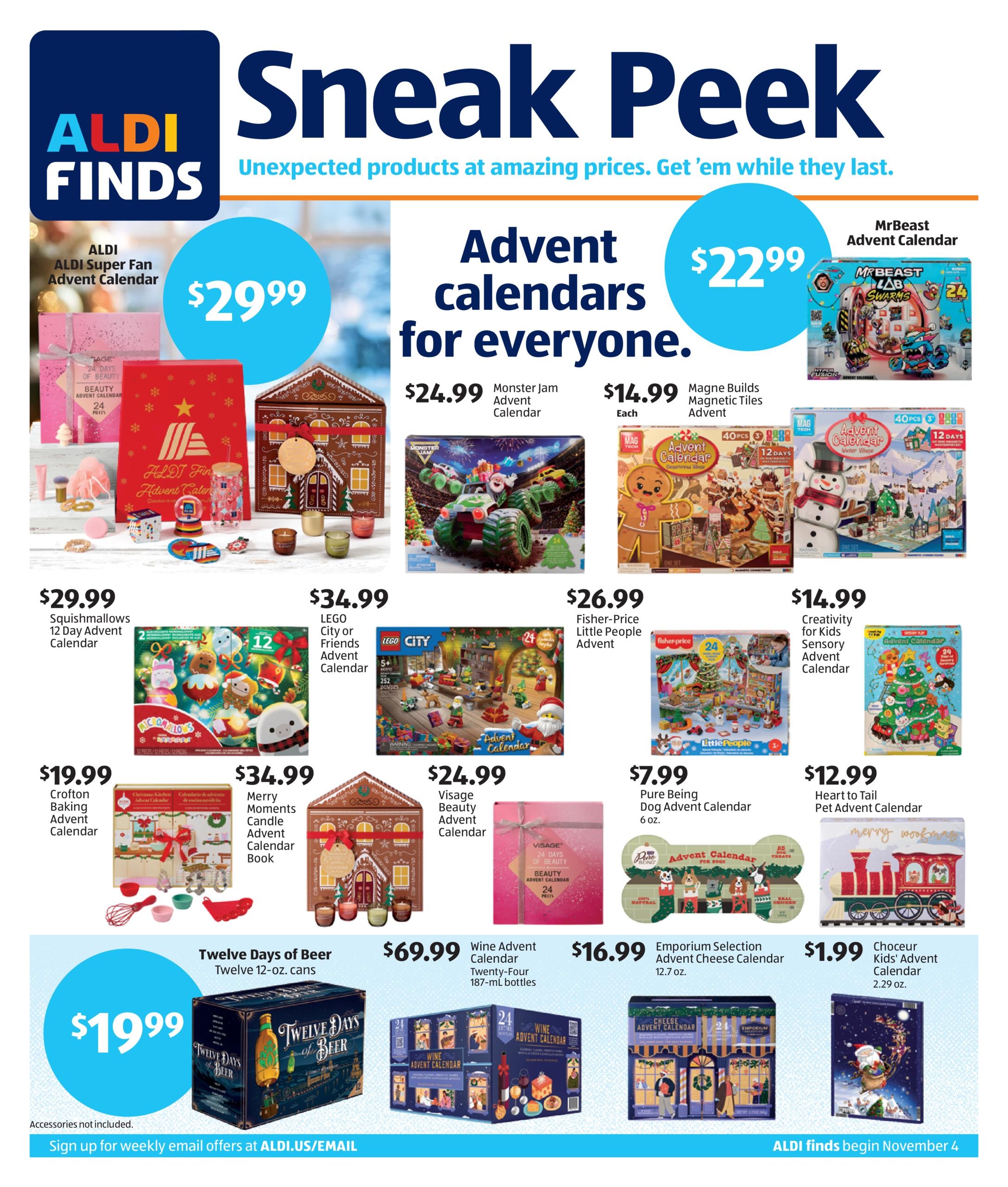 ALDI (Akron Area, OH) In Store Weekly Ad November 4 - 10, 2026
