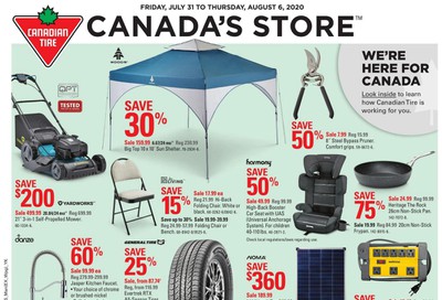 Canadian Tire (Atlantic) Flyer July 31 to August 6