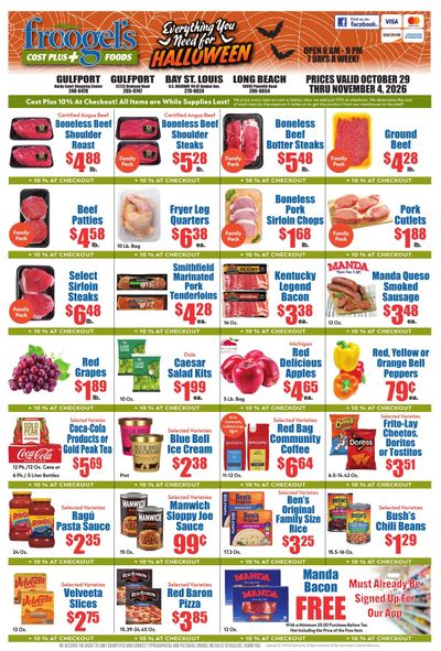 Froogel's (Mississippi) Weekly Ad October 29 - November 4, 2026