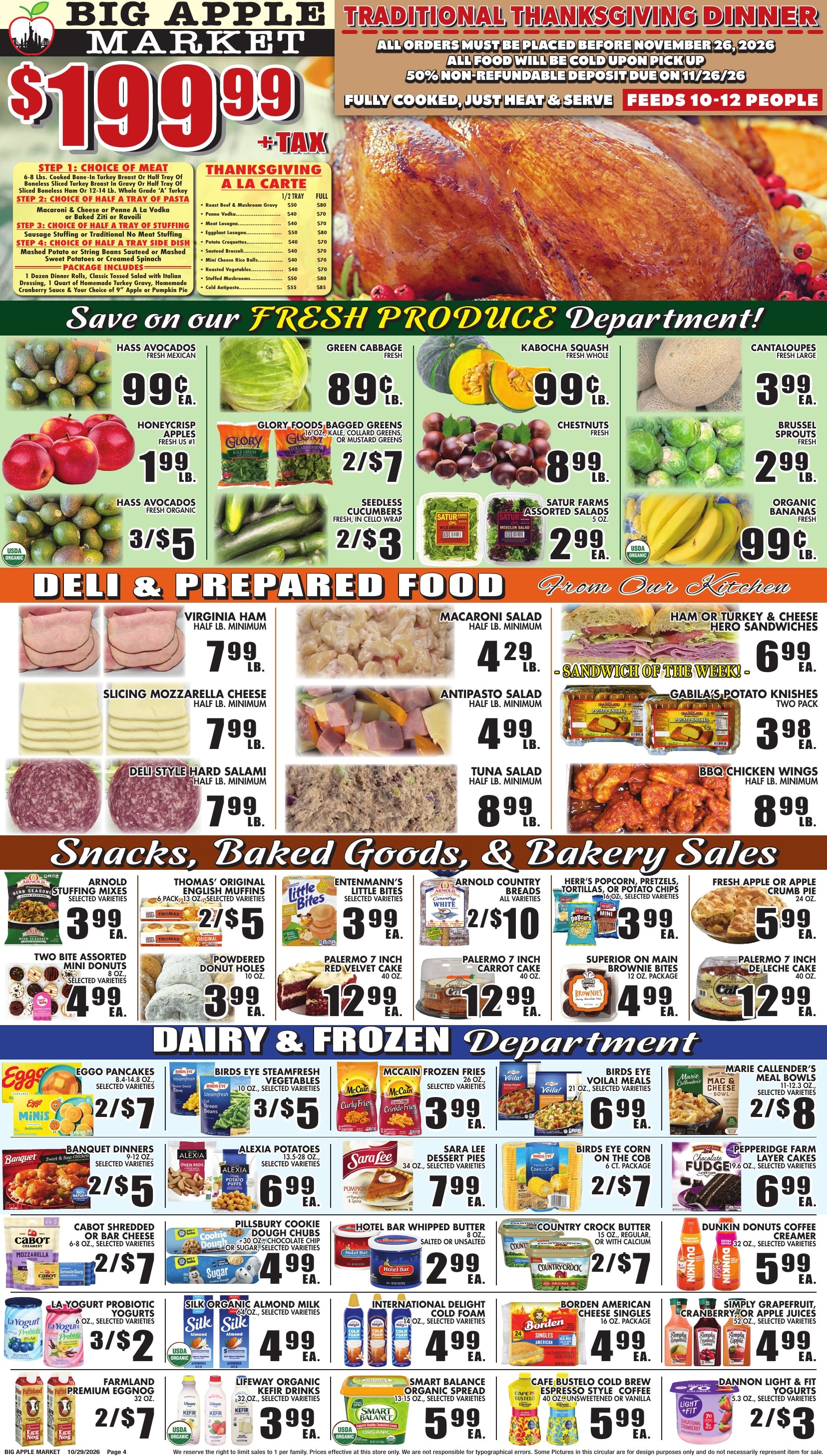 Big Apple Meat Market Weekly Ad October 29 - November 11, 2026