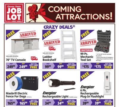 Ocean State Job Lot Coming Attractions Weekly Ad October 29 - November 4, 2026