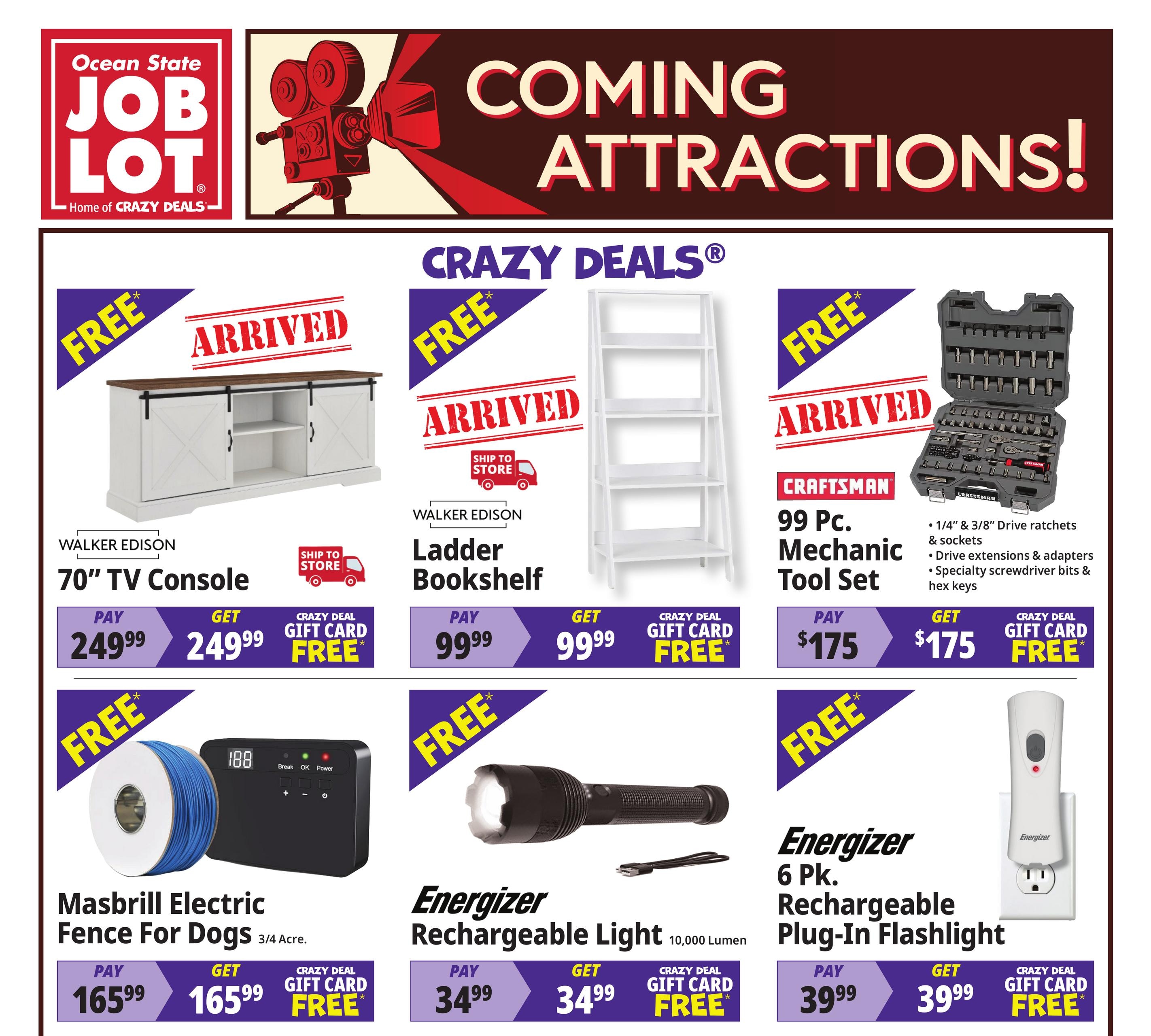 Ocean State Job Lot Coming Attractions Weekly Ad October 29 - November 4, 2026