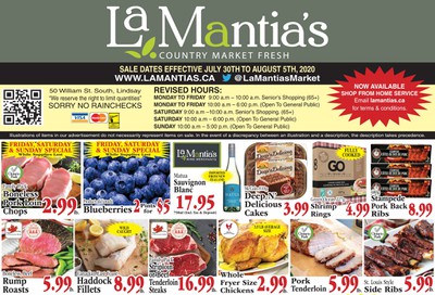 LaMantia's Flyer July 30 to August 5