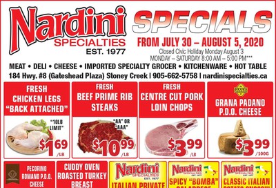 Nardini Specialties Flyer July 30 to August 5