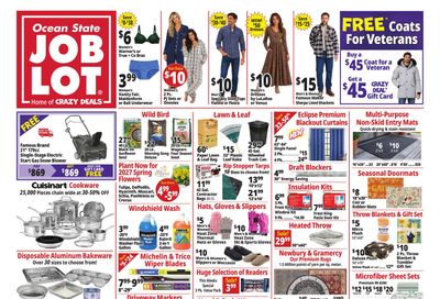 Ocean State Job Lot (Bridgeport Area, CT) Weekly Ad October 29 - November 4, 2026