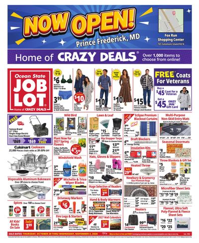 Ocean State Job Lot (Washington Area, DC) Weekly Ad October 29 - November 4, 2026