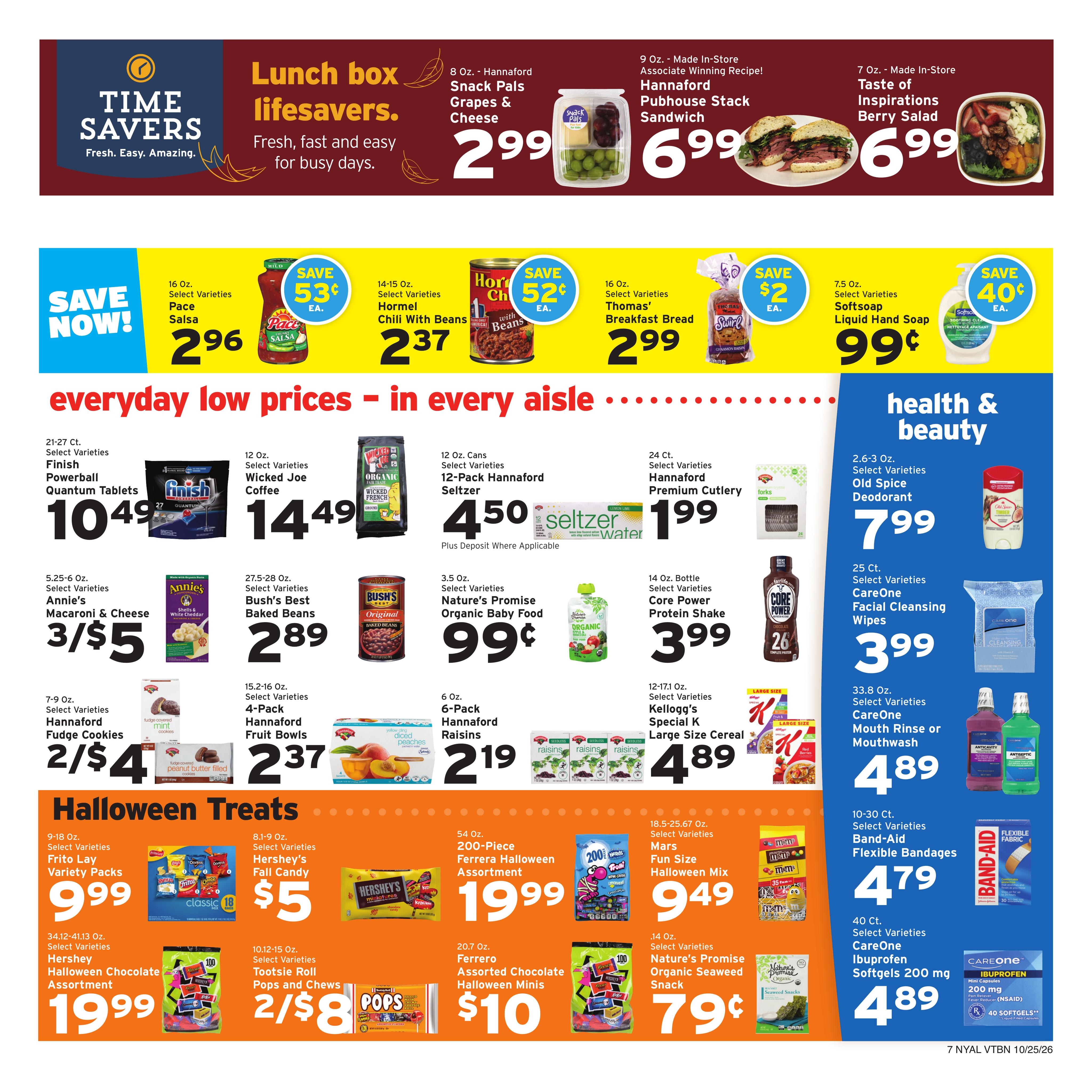 Hannaford (Albany Area, NY) Week 44 Flyer for Flipp Weekly Ad October 25 - 31, 2026