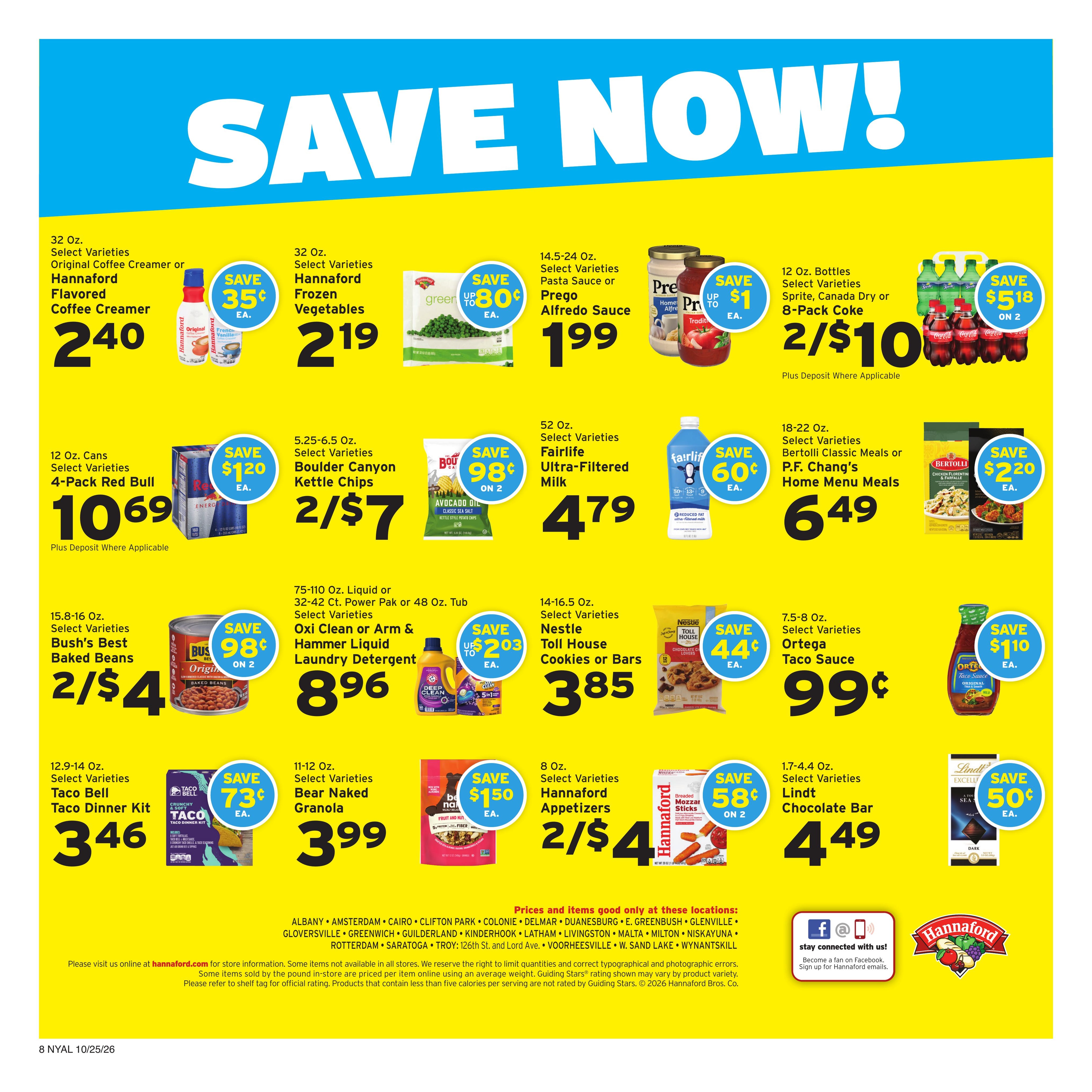 Hannaford (Albany Area, NY) Week 44 Flyer for Flipp Weekly Ad October 25 - 31, 2026