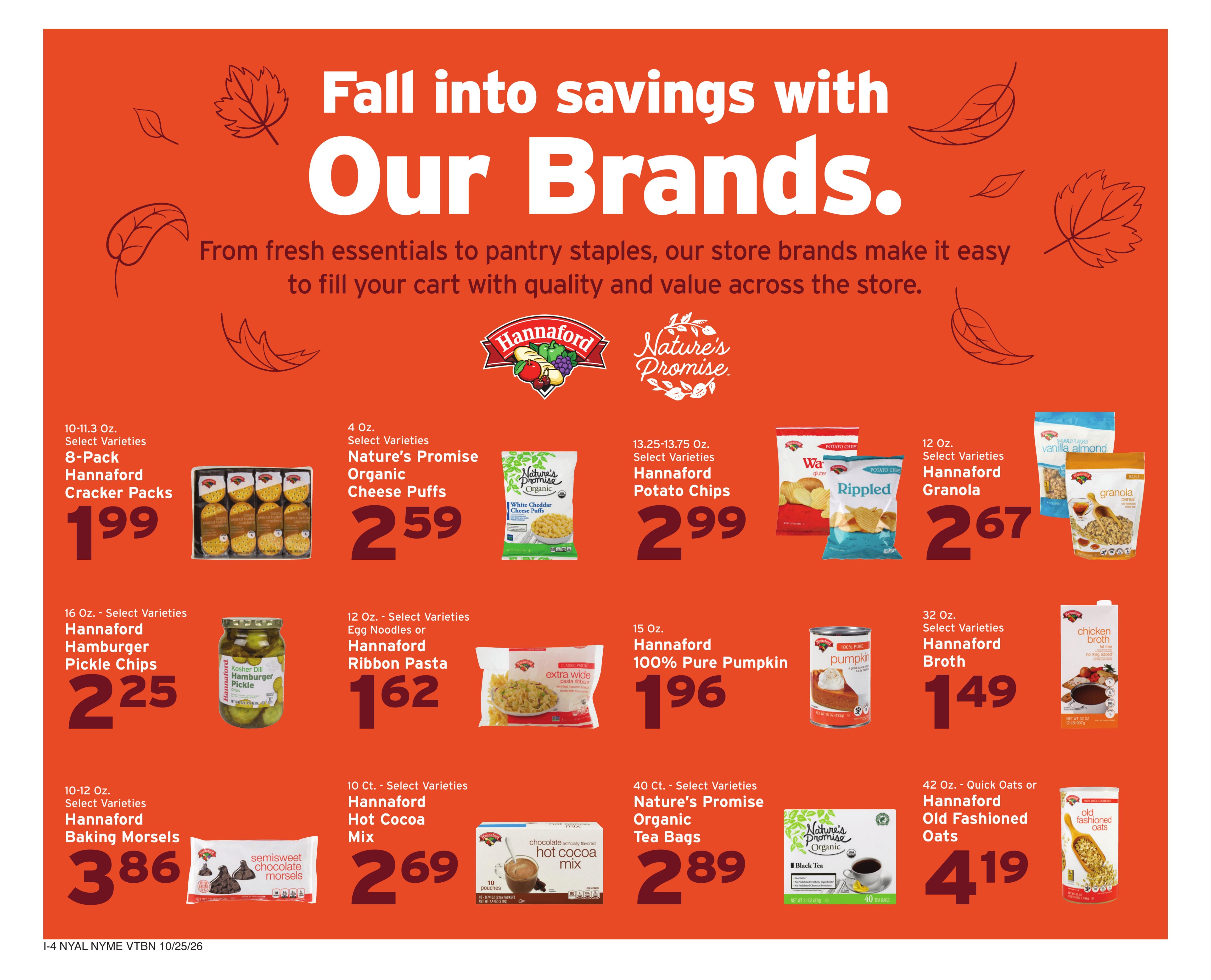 Hannaford (Albany Area, NY) Week 44 Flyer for Flipp Weekly Ad October 25 - 31, 2026