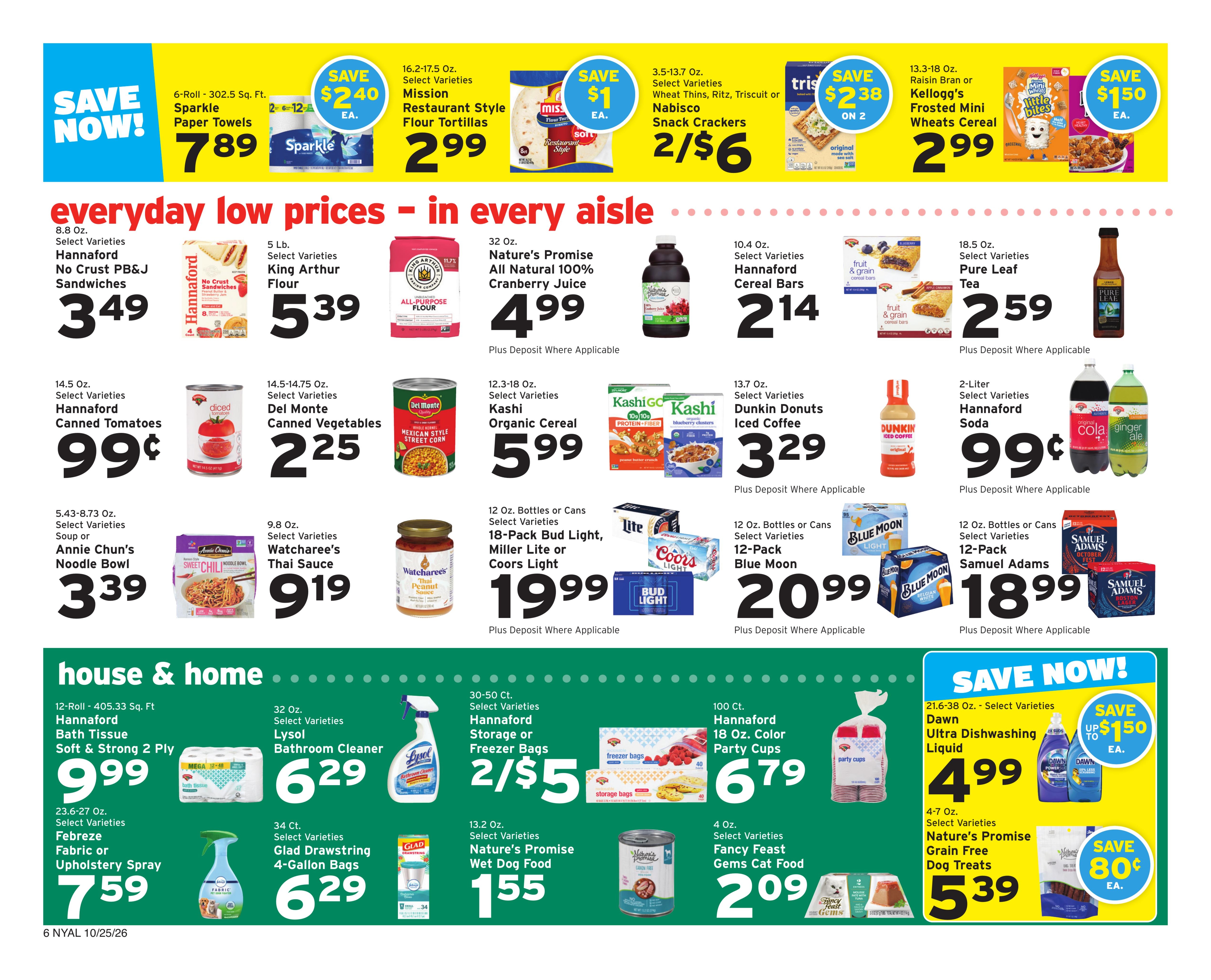 Hannaford (Albany Area, NY) Week 44 Flyer for Flipp Weekly Ad October 25 - 31, 2026