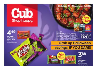 Cub Foods (Rockford Area, IL) Weekly Savings Weekly Ad October 28 - November 3, 2026