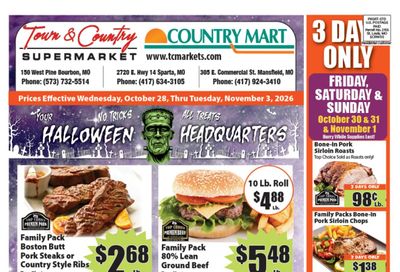 Town & Country Supermarket (Beaufort Area, MO) Weekly Ad October 28 - November 3, 2026