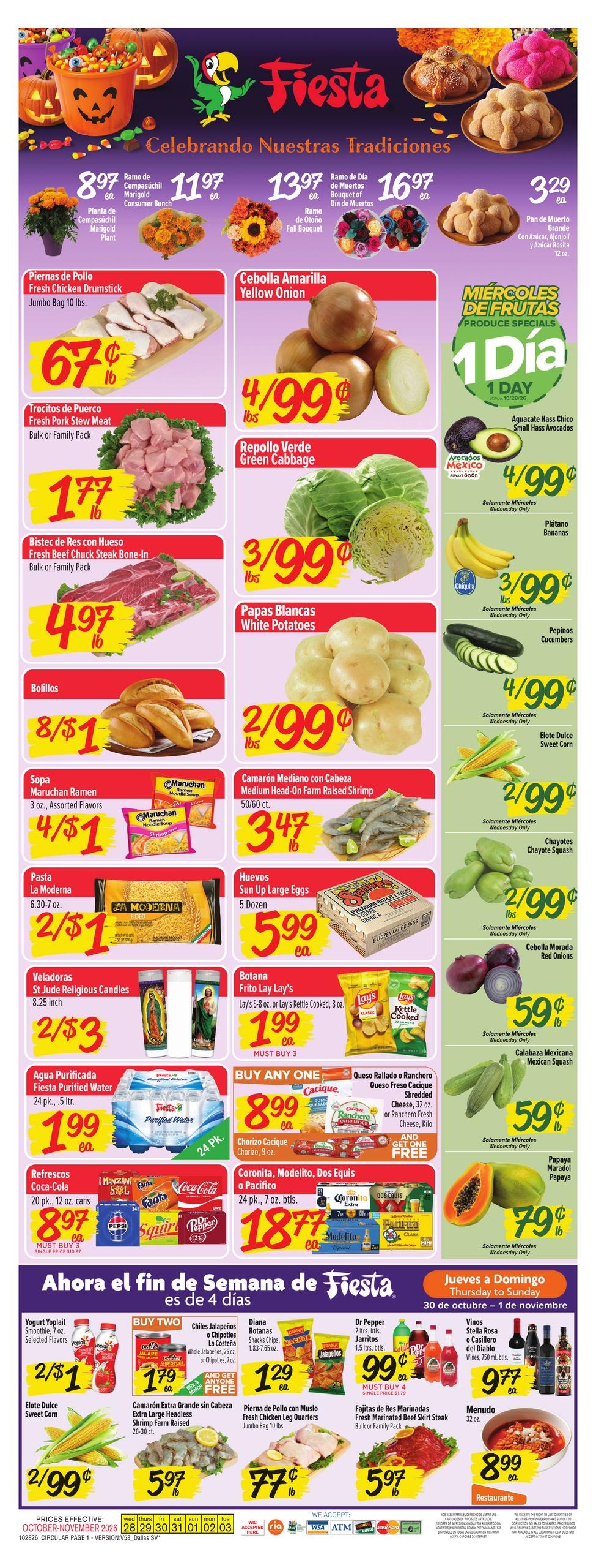 Fiesta Mart (Richardson Area, TX) Weekly Ad October 28 - November 3, 2026